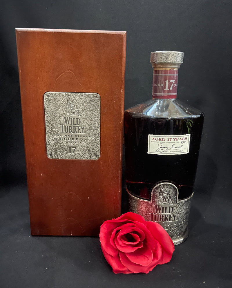 Wild Turkey KSBW 17-year pewter top with wooden box 750ml 2001