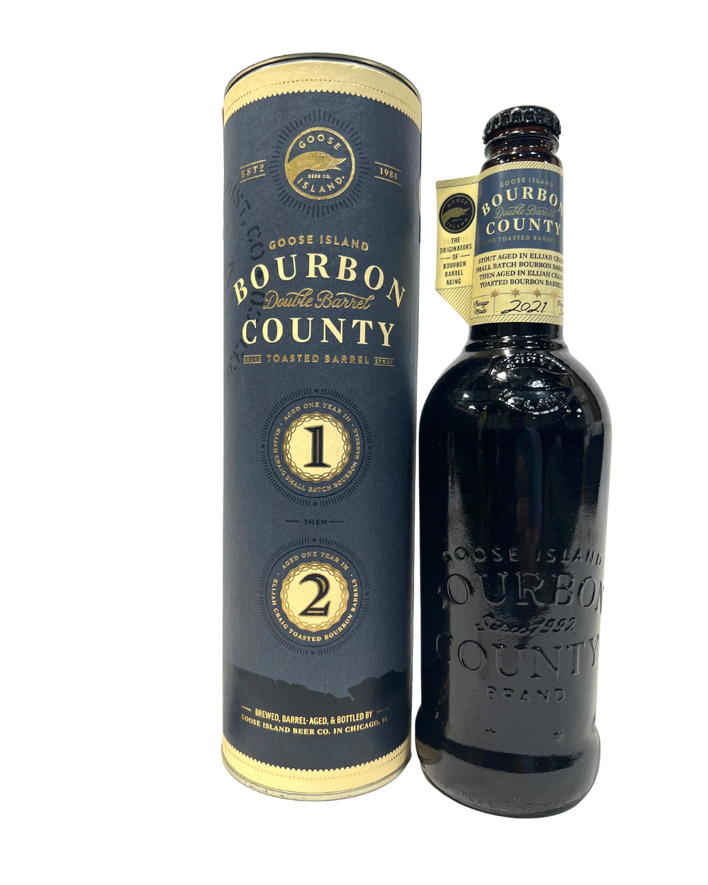 Elijah Craig Bourbon County Double Barrel Toasted Barrel Stout 2021 40 Proof 250ml