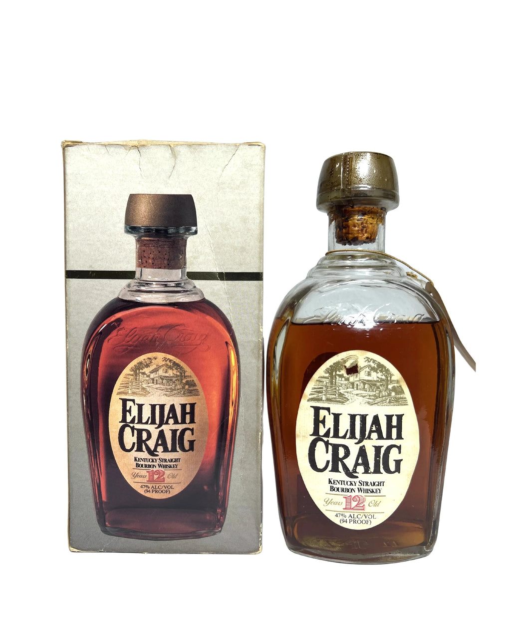 1991 Elijah Craig 12-year 94 Proof 750ml (lower fill)