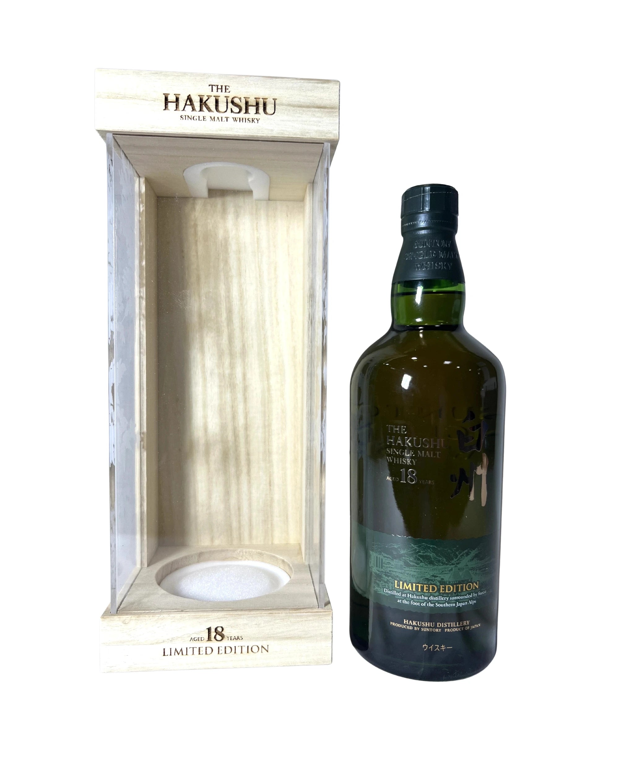 Hakushu Single Malt Whisky Aged 18 Years Limited Edition (With Presentation Box) 86 Proof 700ml