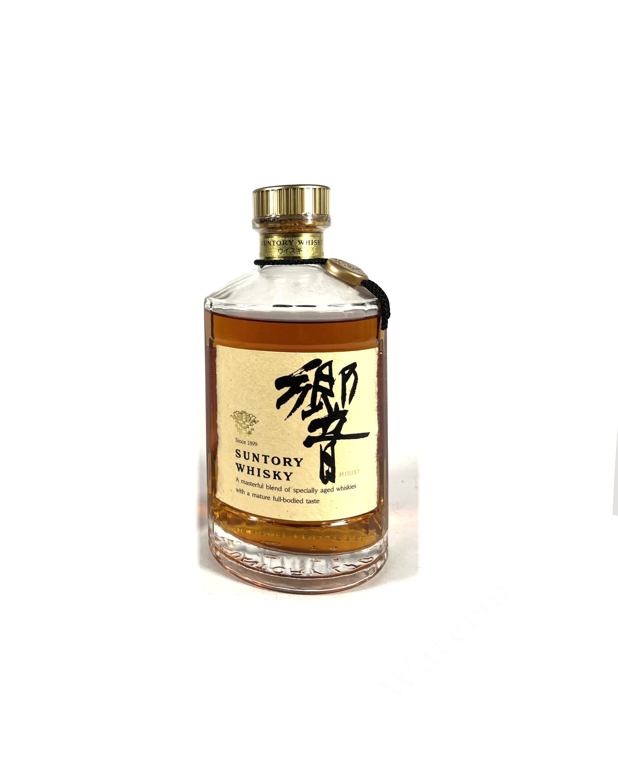 Hibiki 1990's Flower Crest cream/ gold label, predecessor to Hibiki 17