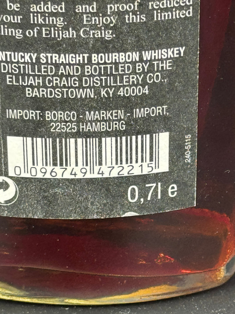 Elijah Craig Barrel Proof "Pirate Bottle" batch 11 139.4 proof (700ml)