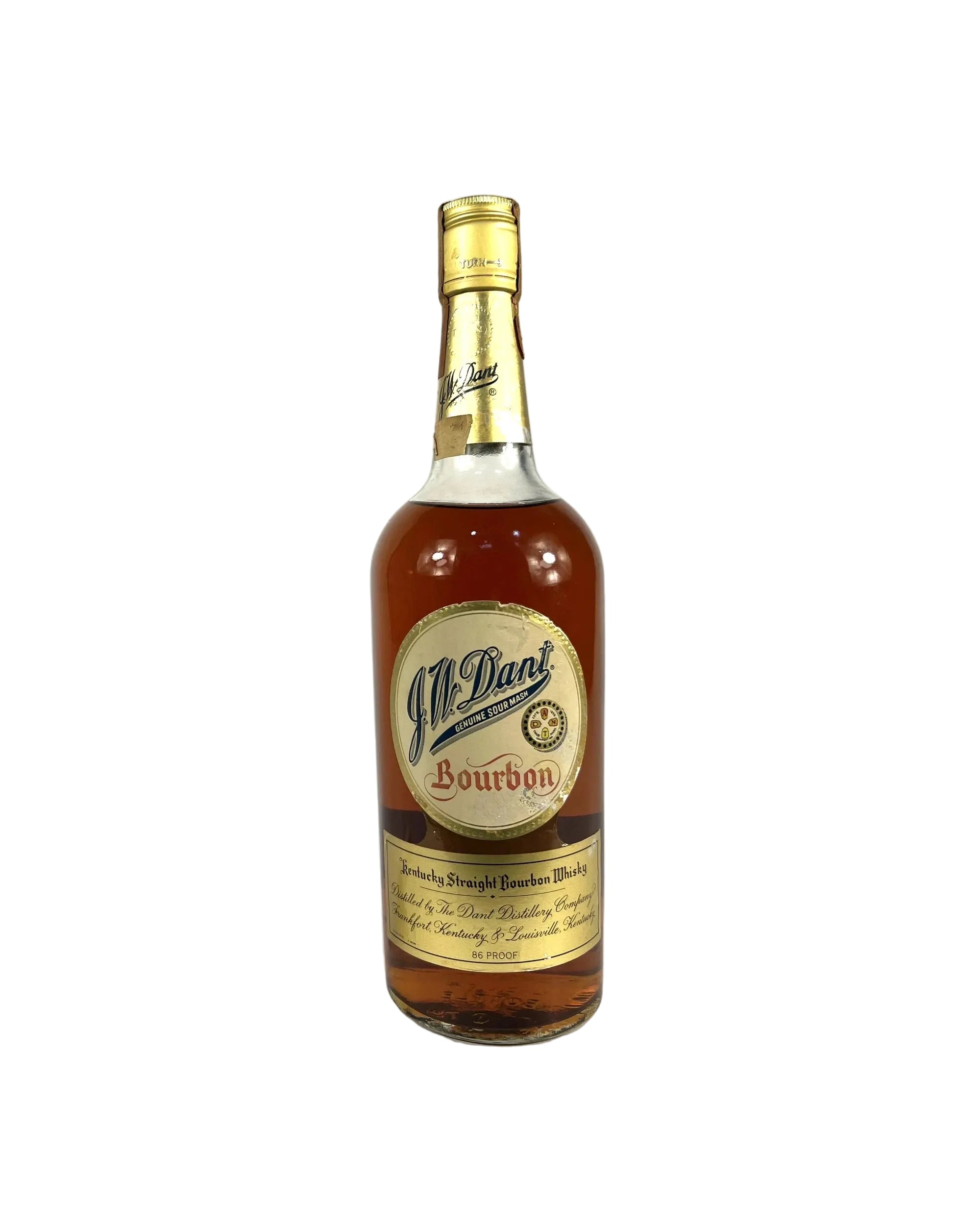 J.W. Dant Sour Mash Bourbon 1972