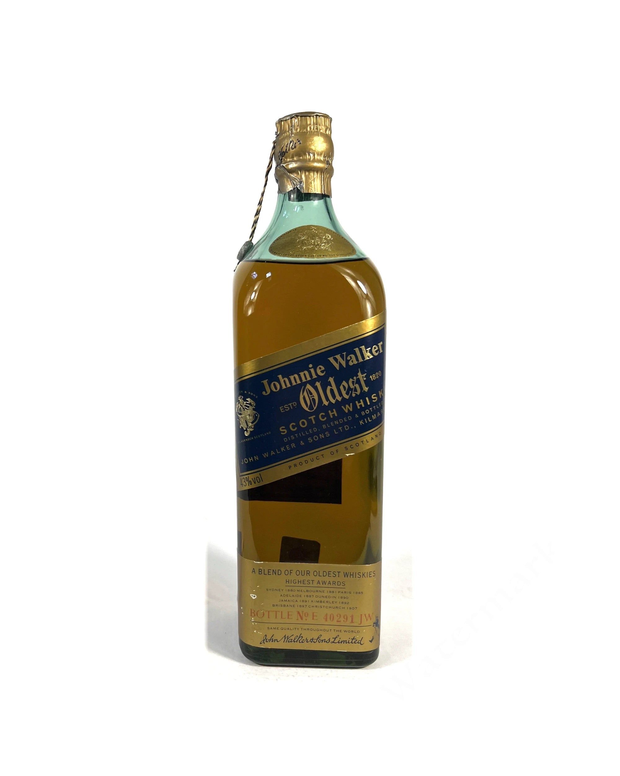Johnnie Walker Oldest (1990's Predecessor to Blue Label) no box