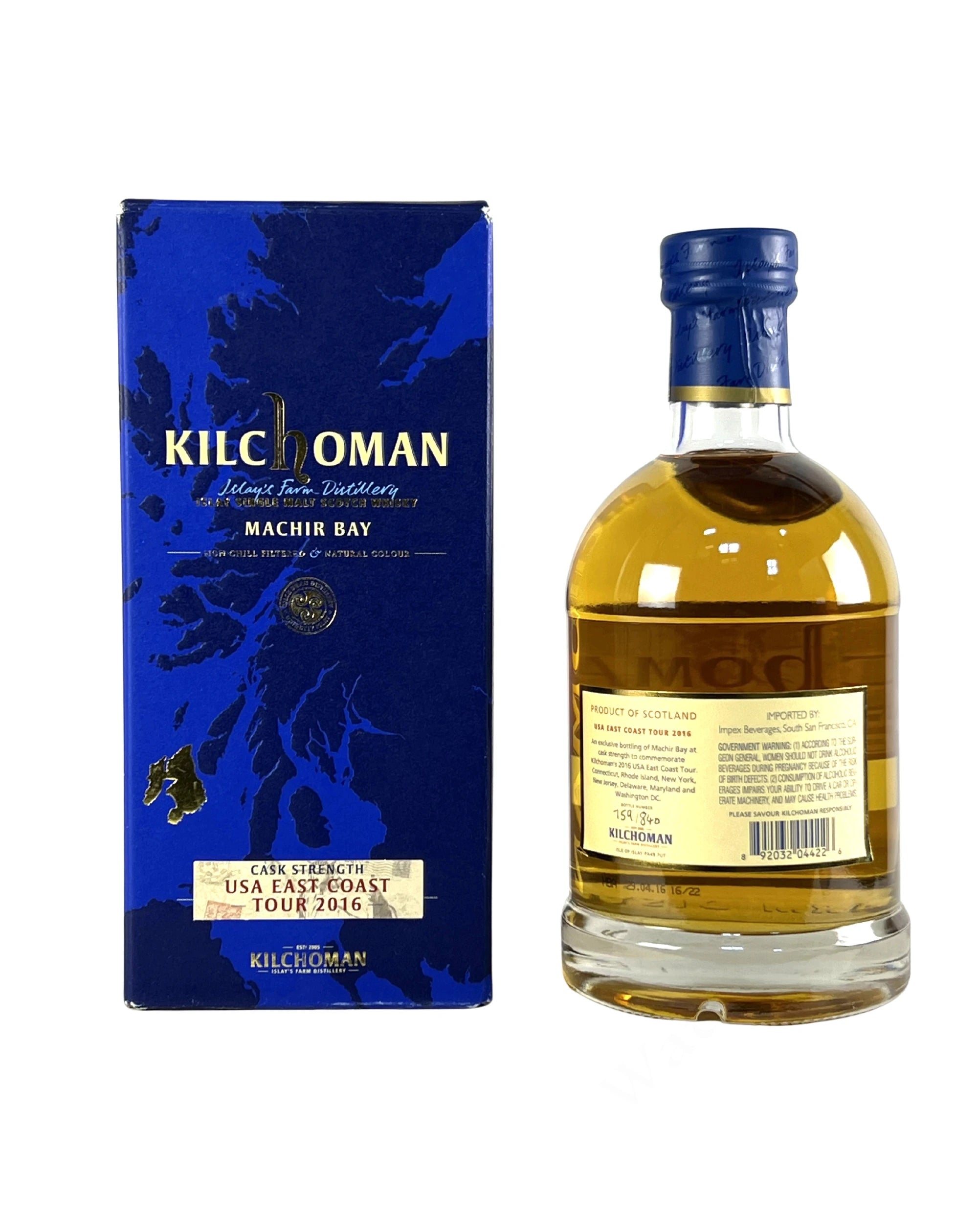 Kilchoman Machir Bay Cask Strength USA East Coast Tour 2016