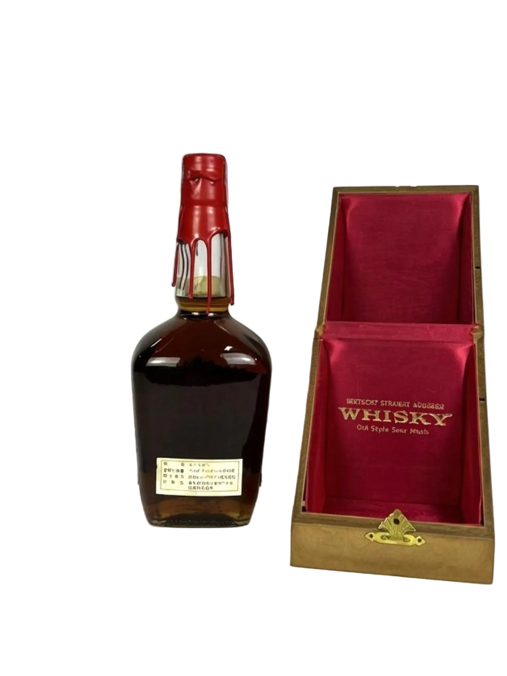 Maker's Mark Red Wax 1972 with wooden box