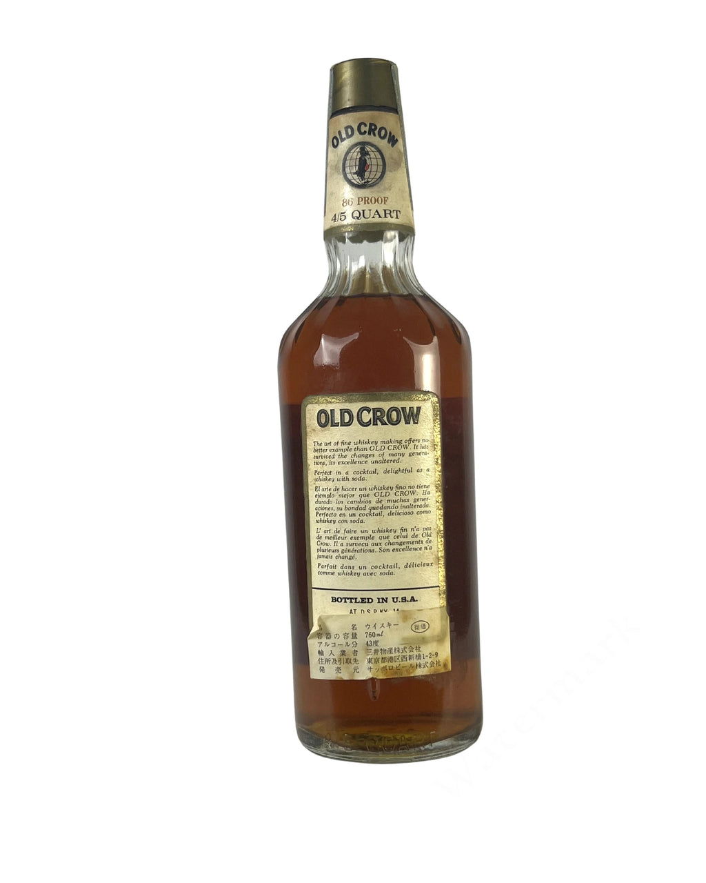 Old Crow 1974 86pf. 4/5 Quart