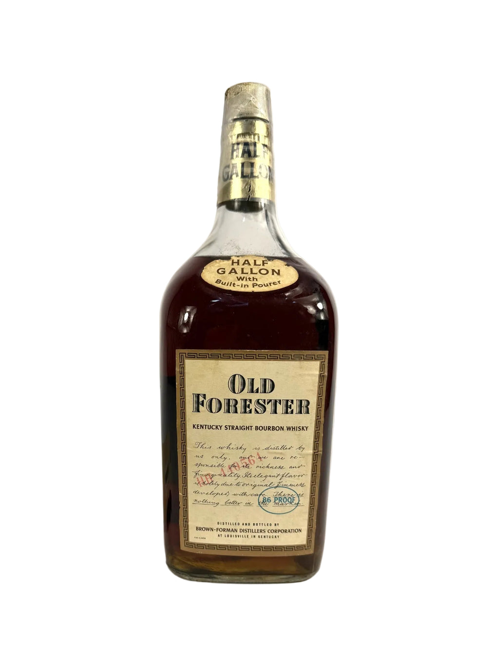 Old Forester 1978 Half Gallon