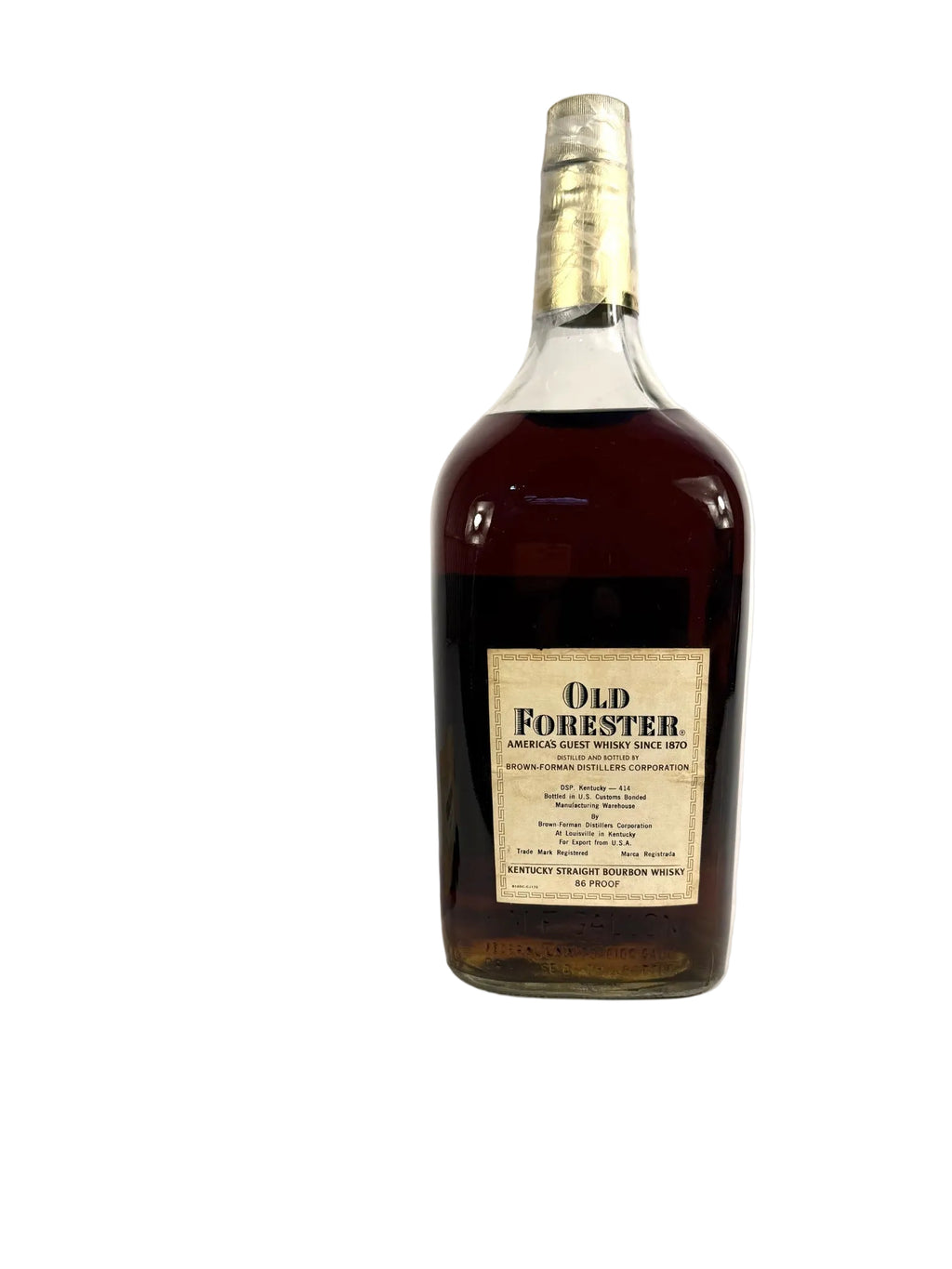 Old Forester 1978 Half Gallon