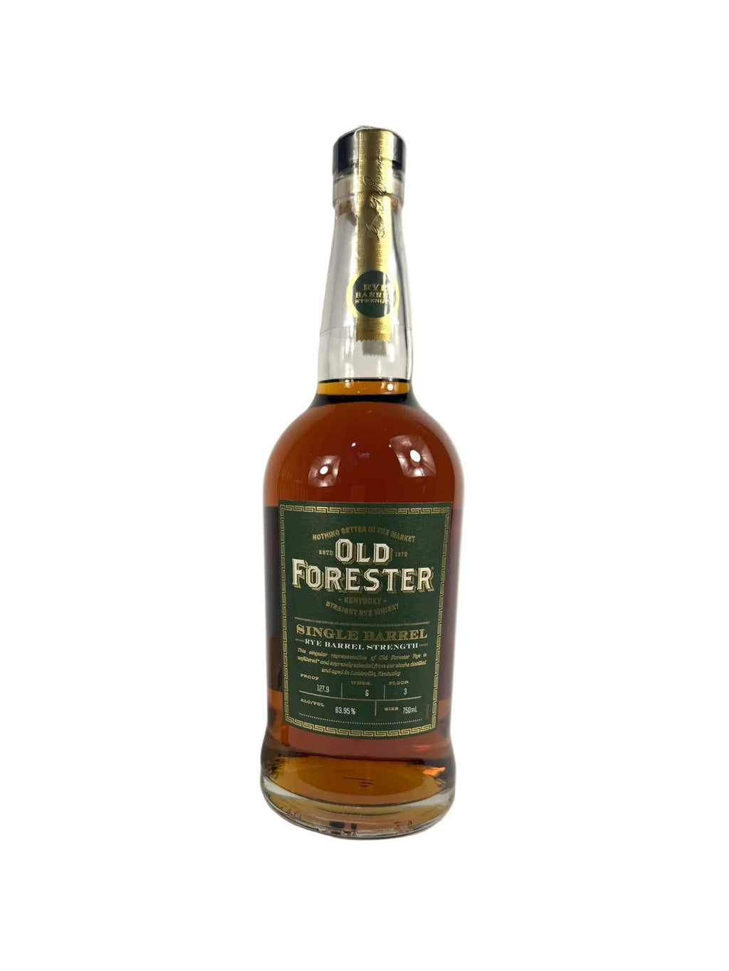 Old Forester Single Barrel Barrel Strength Rye