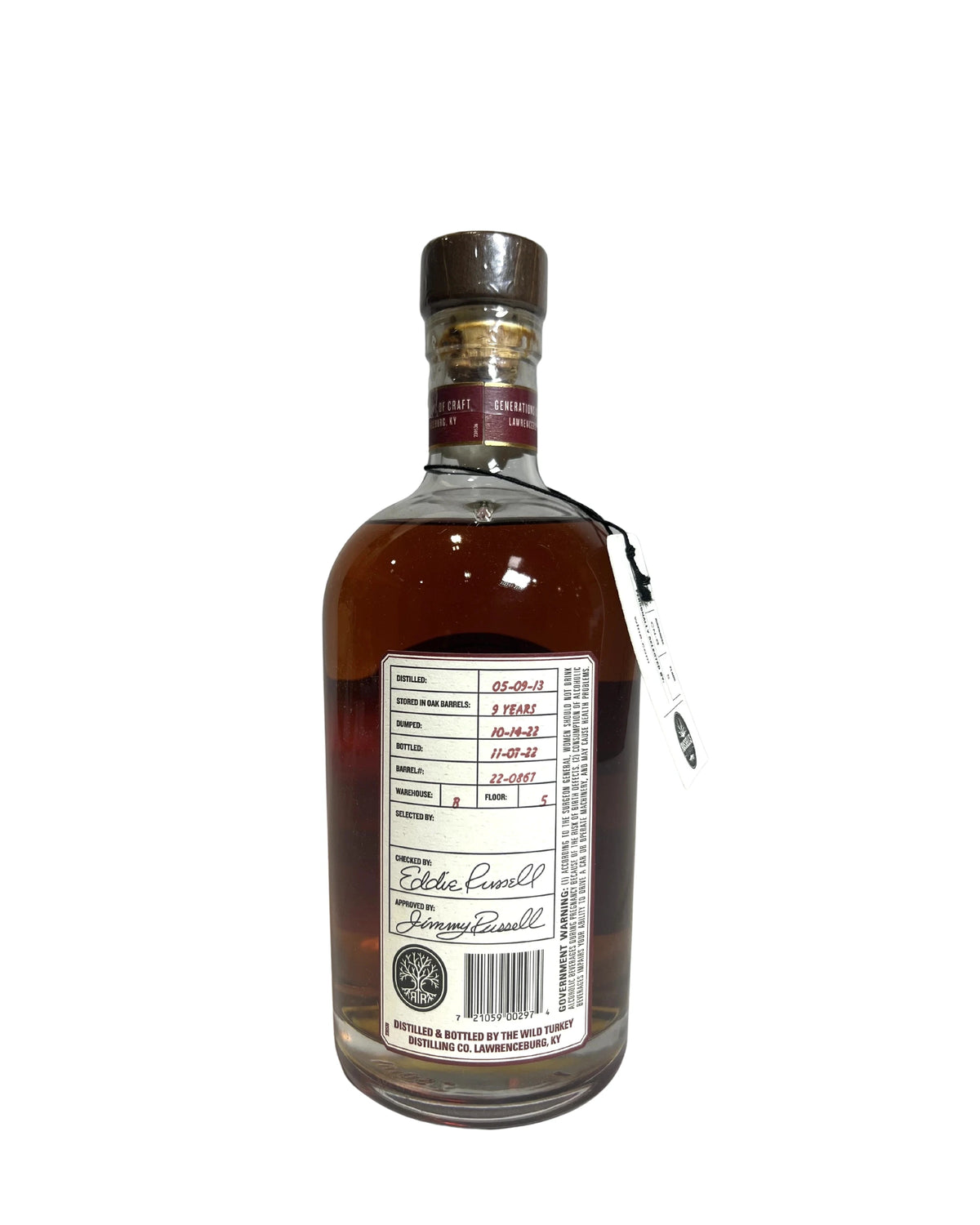 Wild Turkey Russell's Reserve Private Barrel Selection for Wine.com 110 Proof 750ml