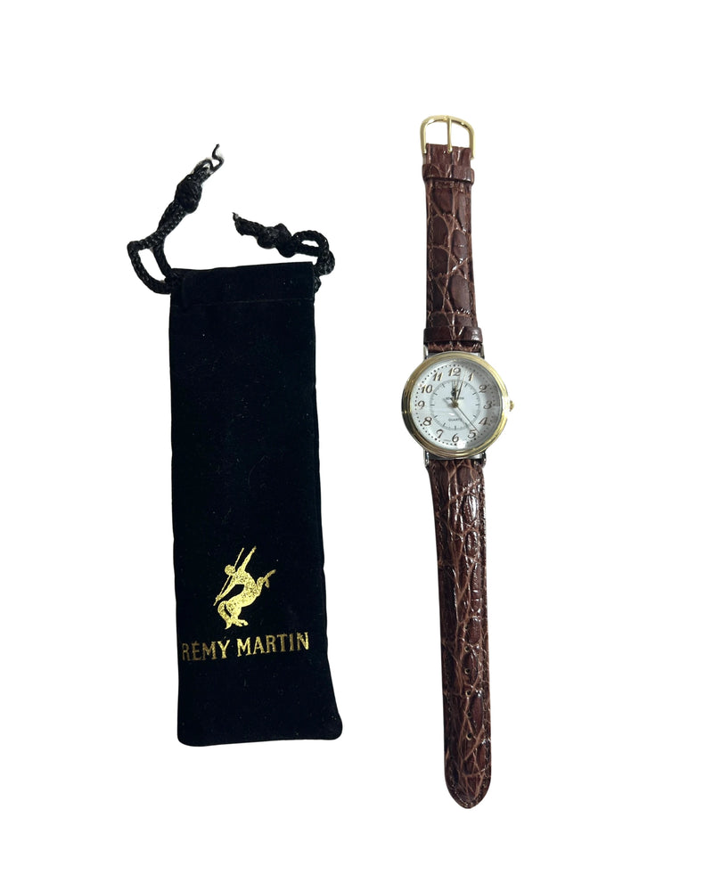 Rémy Martin Quartz Wristwatch (Brown Leather Band)