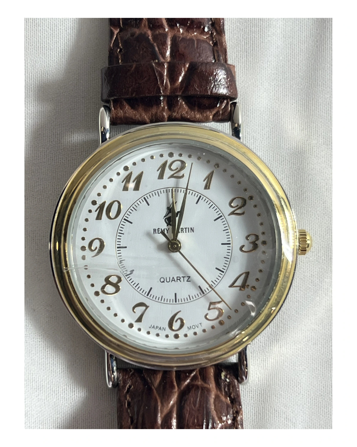 Rémy Martin Quartz Wristwatch (Brown Leather Band)