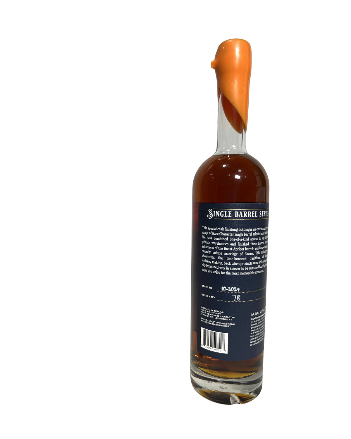 2024 Rare Character Single Barrel Series Straight Rye Whiskey 7 Year 5 Months Finished in an Apricot Brandy Cask 119.70 Proof Selected by "The RC Clubhouse" (2024) 119.7 Proof 750ml