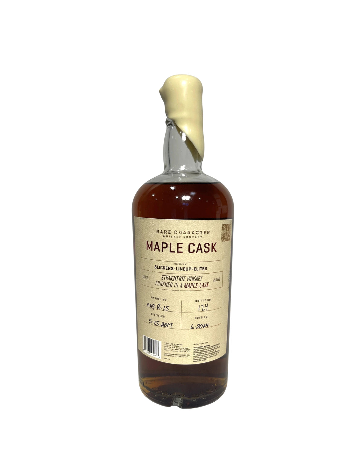 2024 Rare Character Straight Rye Whiskey Finished in a Maple Cask 116.86 Proof (2024) 116.9 Proof 750ml