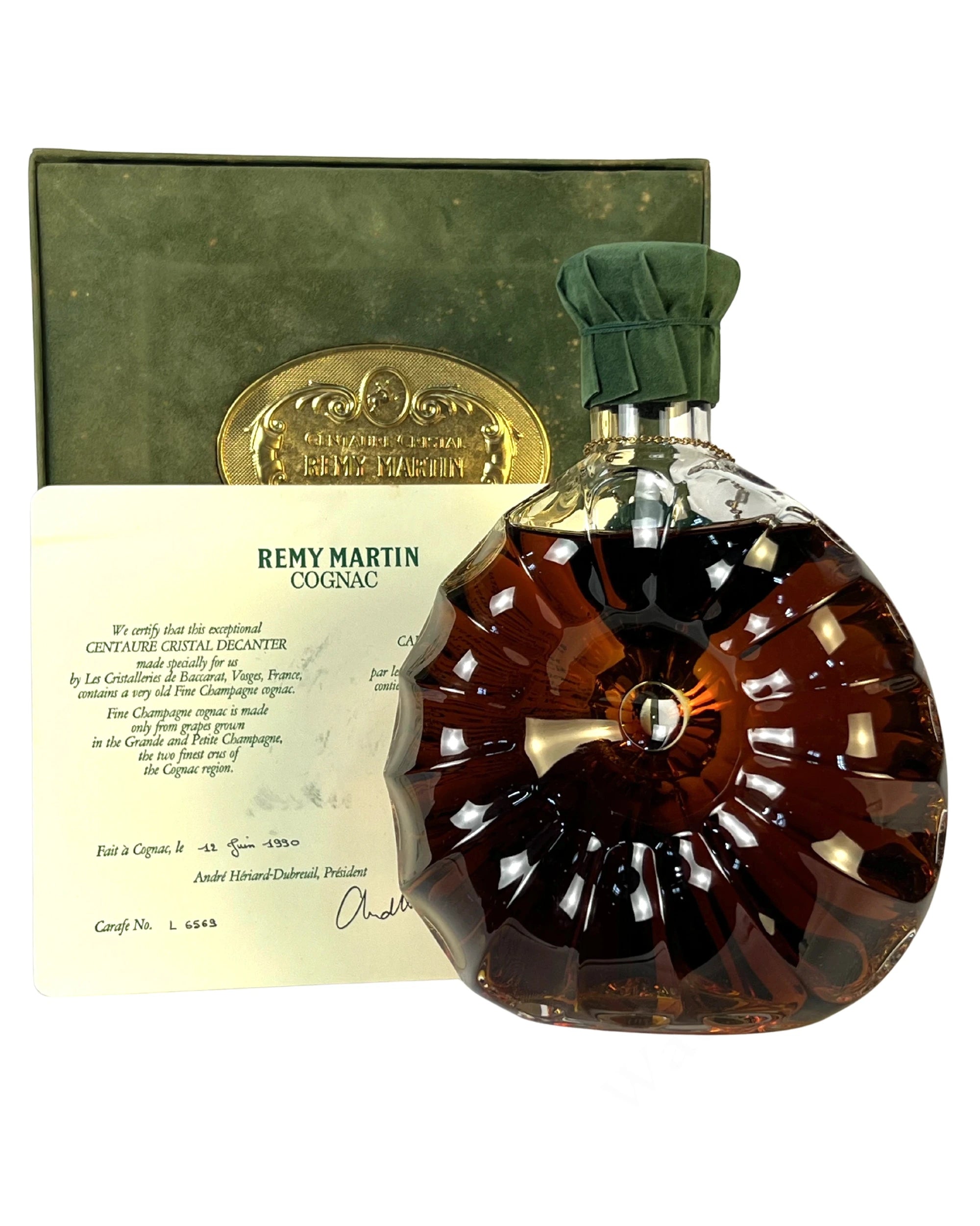 Remy Martin CENTAURE CRISTAL 1990 Cognac | Baccarat Decanter