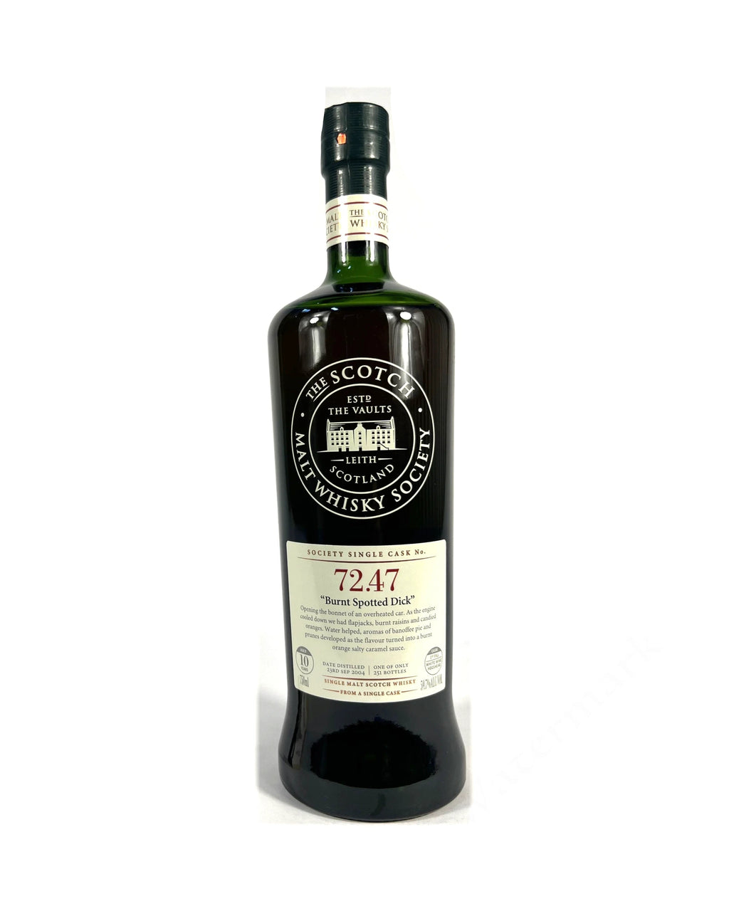 SMWS 72.47 "Burnt Spotted Dick" (Miltonduff) 10-year 2015