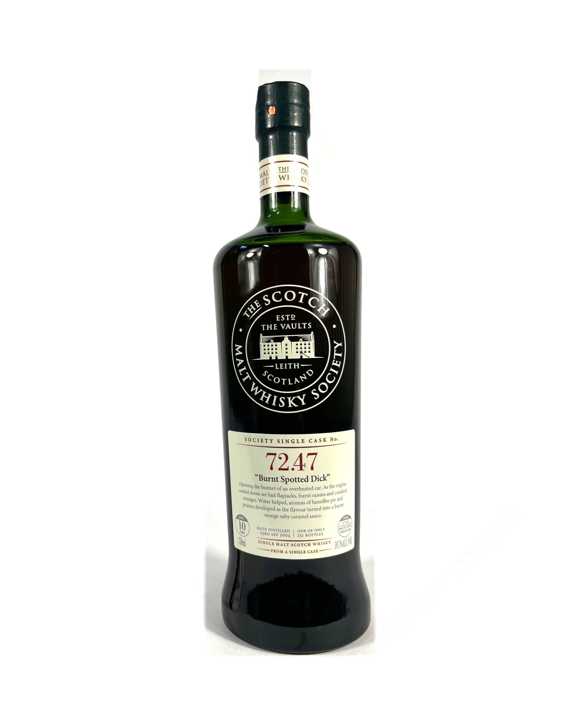 SMWS 72.47 "Burnt Spotted Dick" (Miltonduff) 10-year 2015