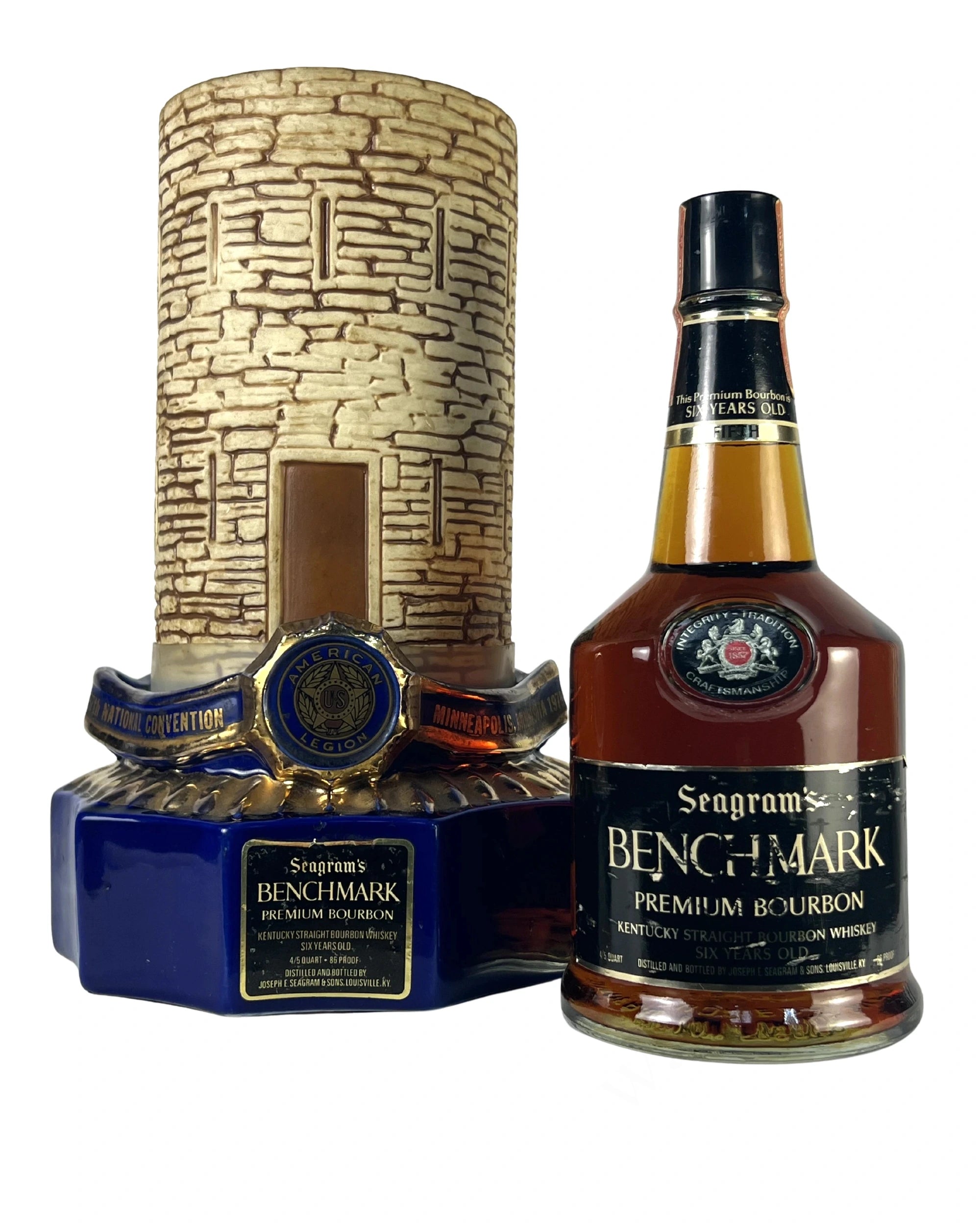 古酒 Seagram's BENCHMARK 6年 760ml Seagram's Benchmark 6-Year Bourbon | Vintage & Collectible