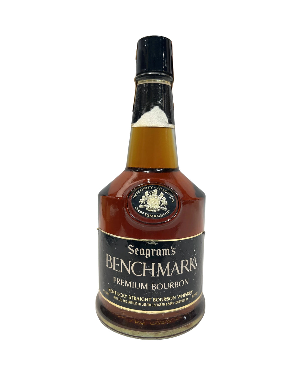 Seagram's Benchmark 6-Year 86 Proof (1974) Damaged Label 750ml