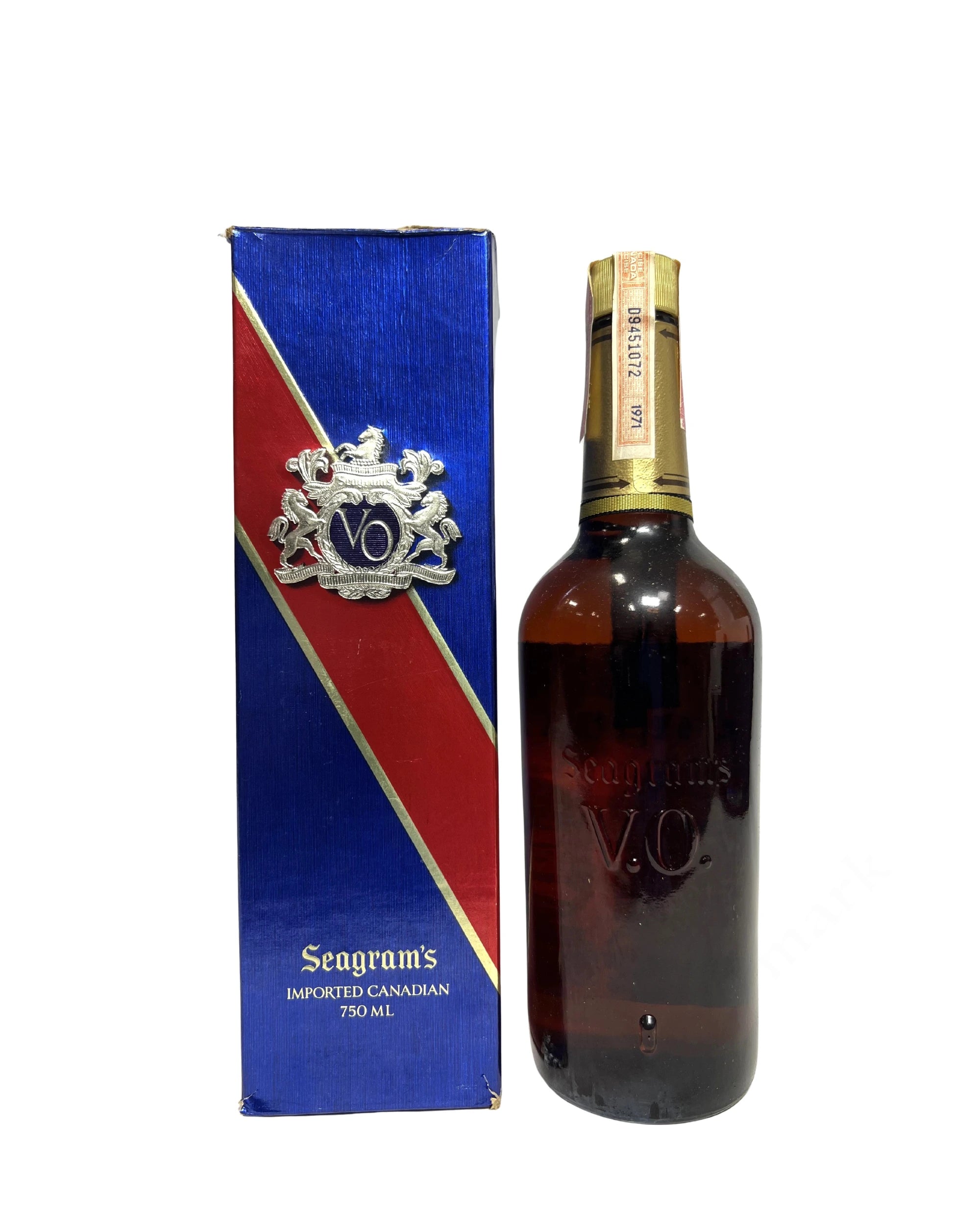 Seagram's V.O. 6-year 1971 with box