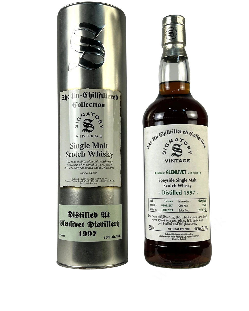 Signatory Unchillfiltered Collection Glenlivet 1997–2013
