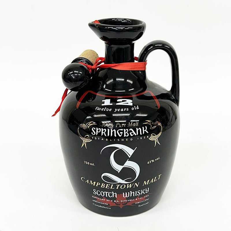 PRE-ARRIVAL Springbank 12-year Ceramic Jug 1970's 750ml 86pf ARRIVES IN 2–3 WEEKS