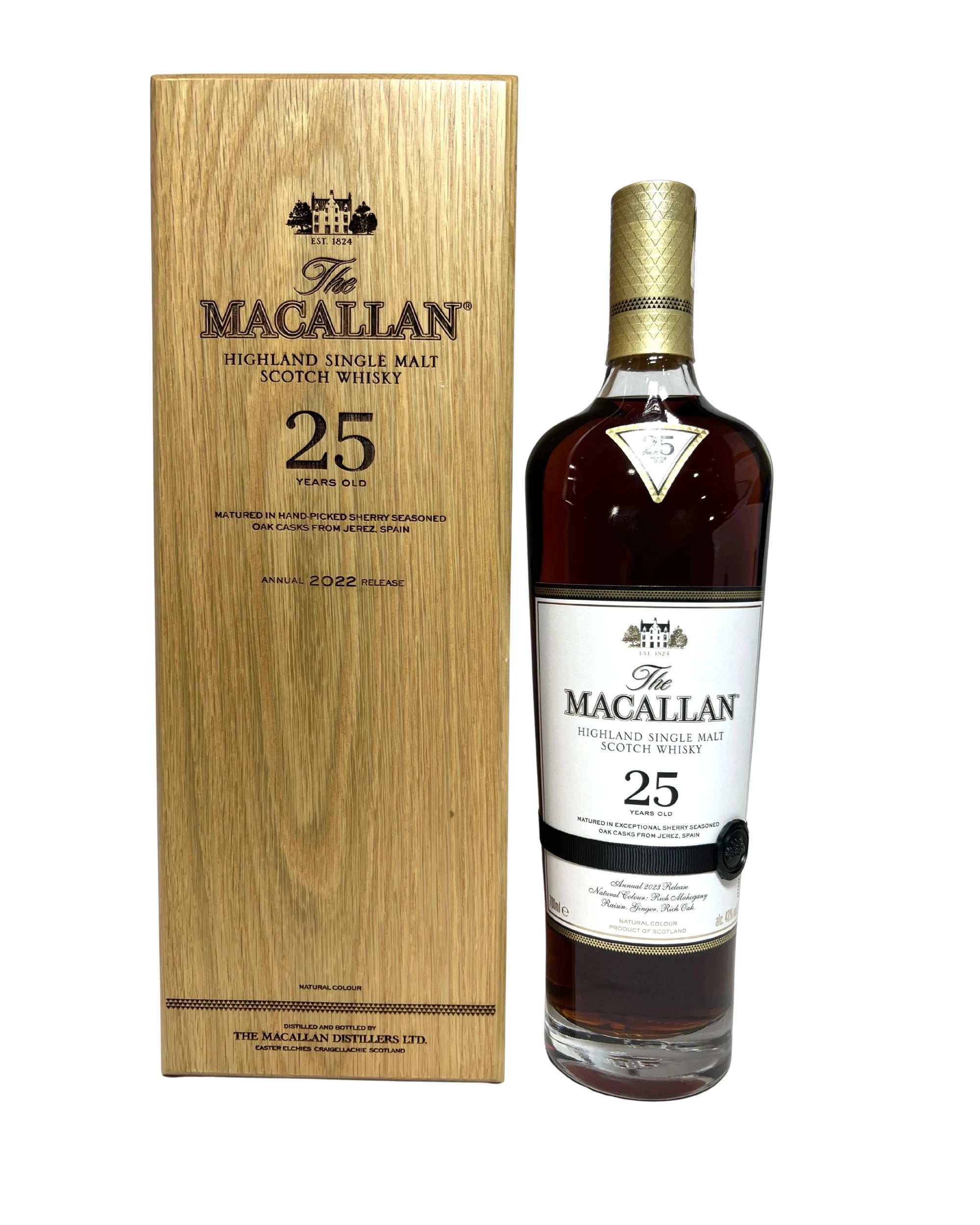 2023 The Macallan 25 Year (Box is 2022) 700ml