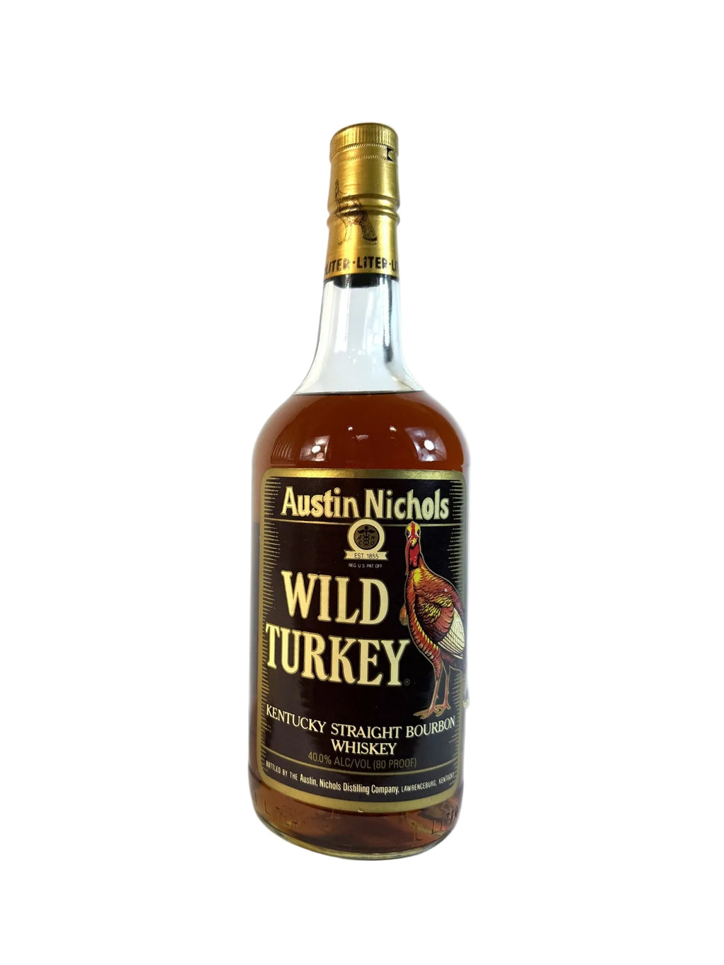 Wild Turkey Brown Label 80pf. 1995 Liter