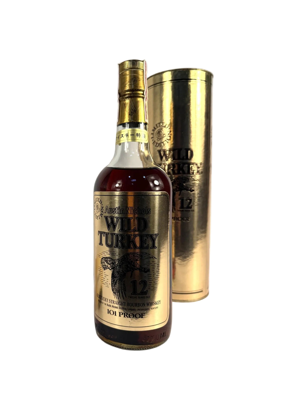Wild Turkey Cheesy Gold Foil 12-year 1985 (first release)