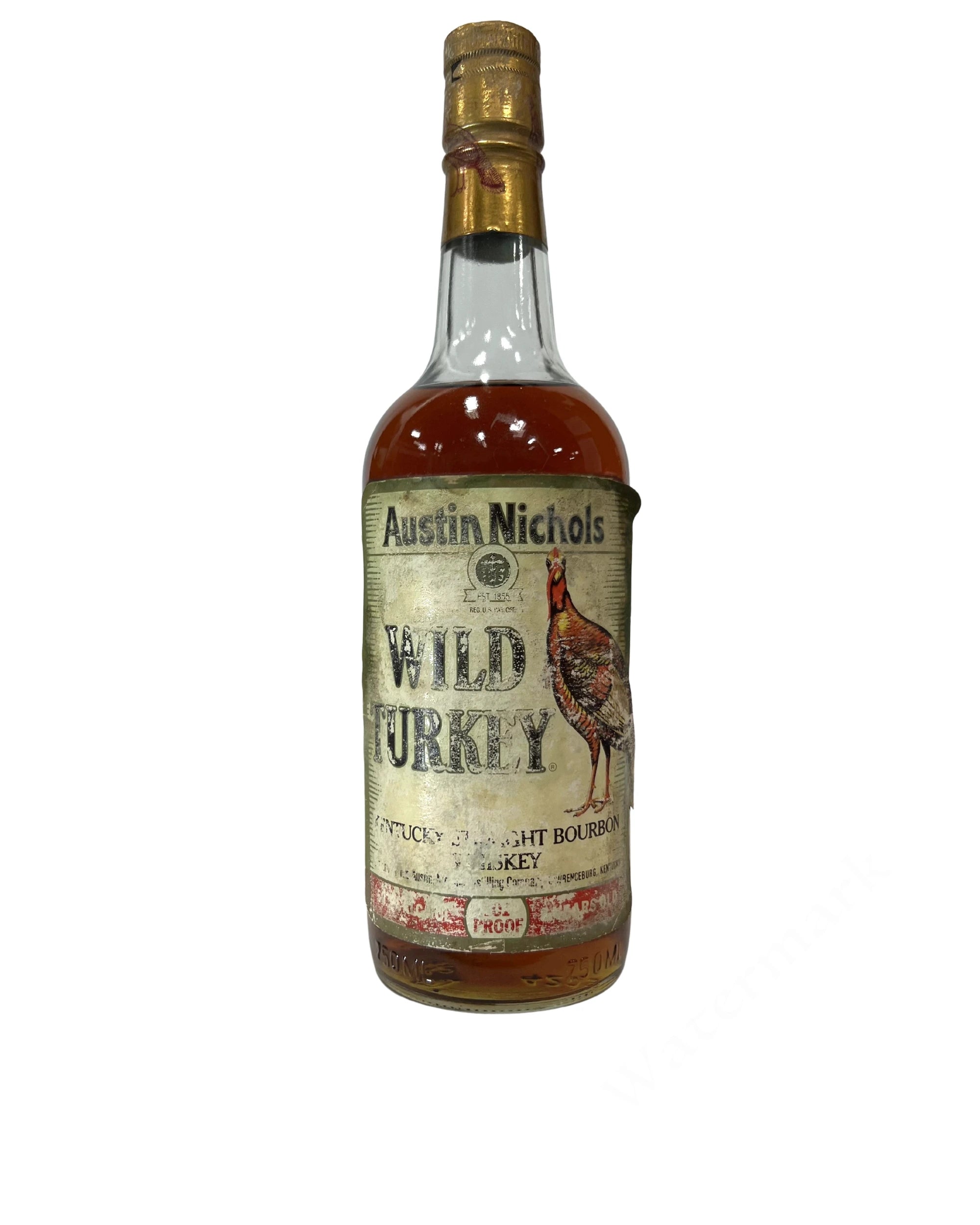 Wild Turkey 8/101 1989 (damaged label)