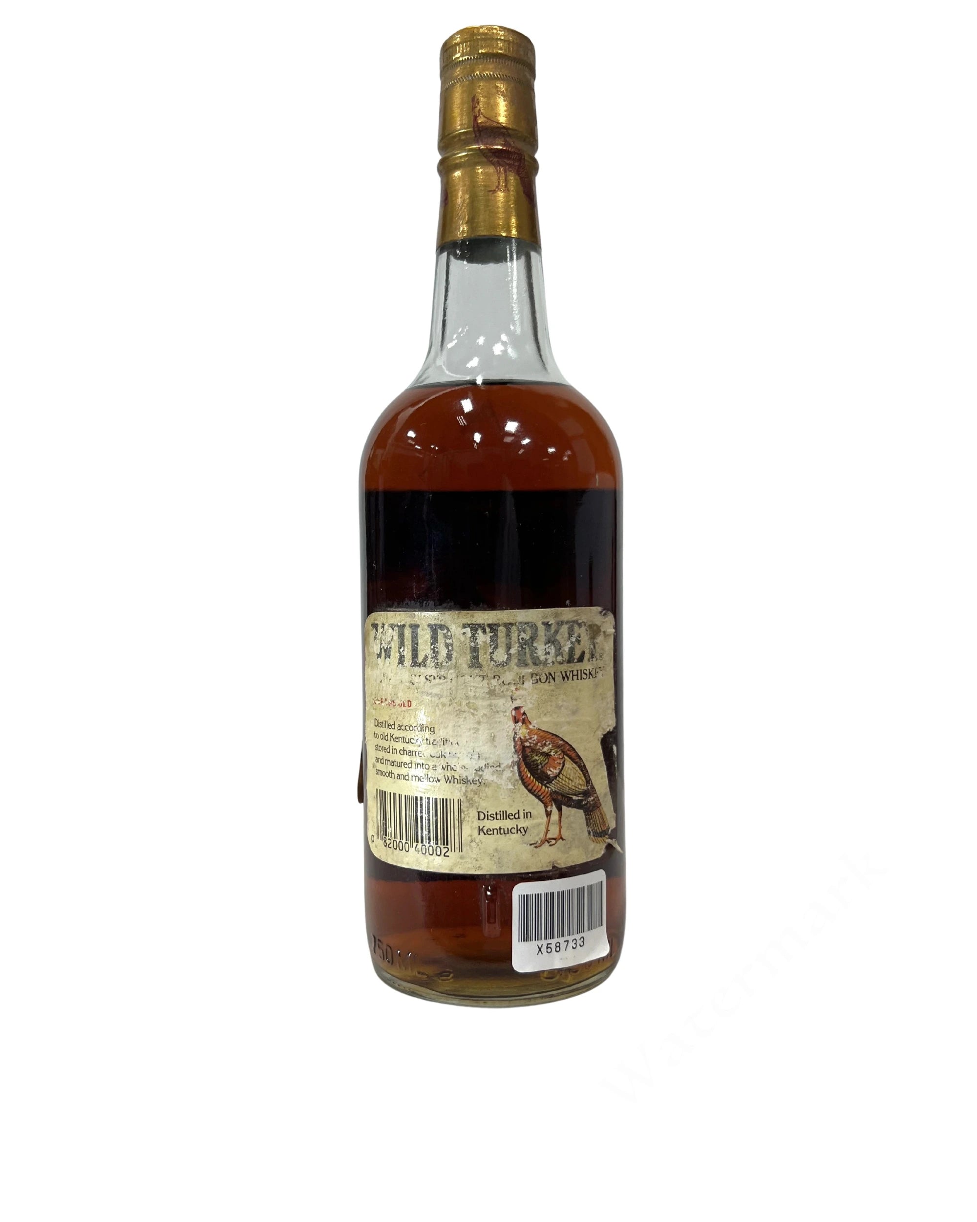 Wild Turkey 8/101 1989 (damaged label)