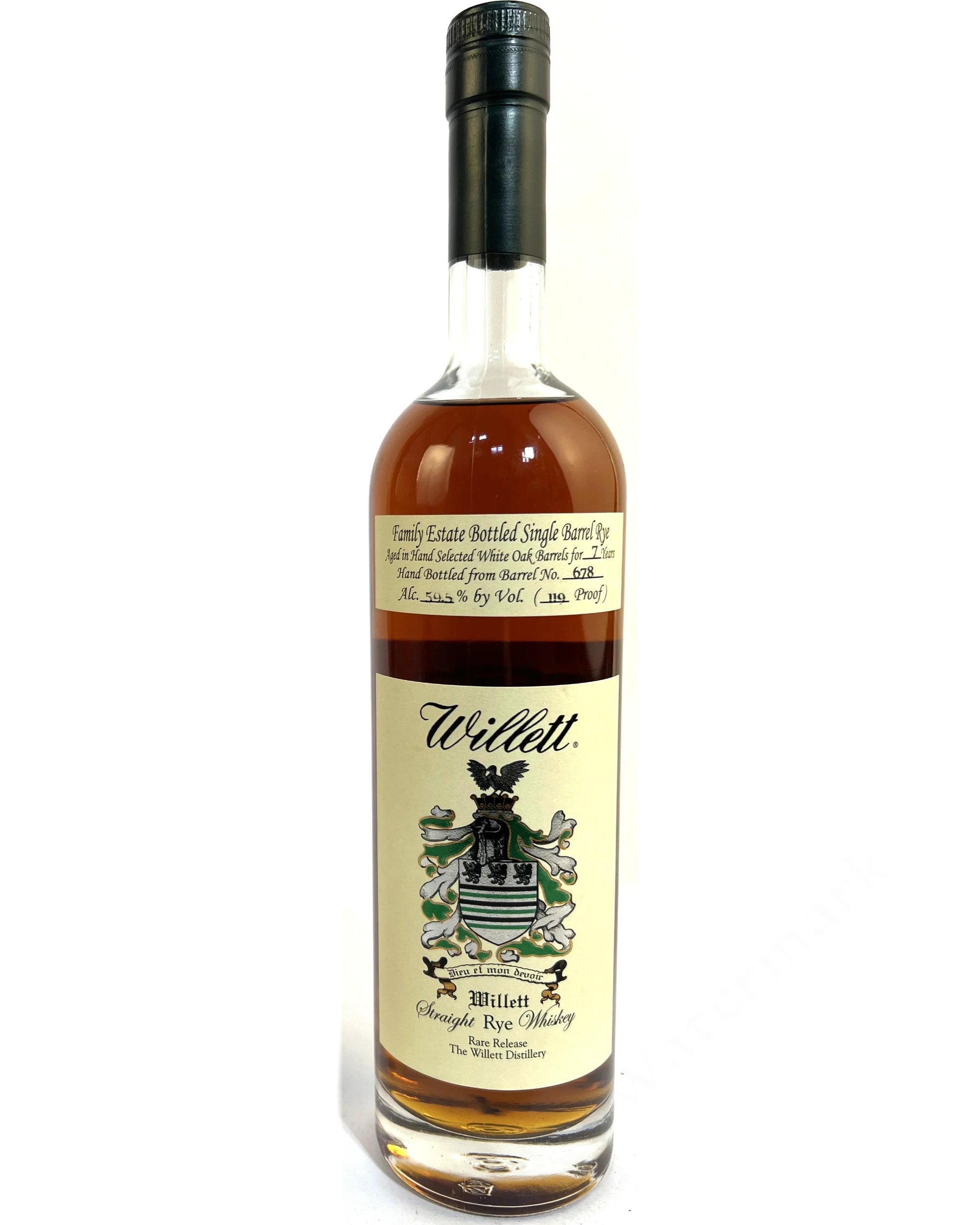Willett Family Estate Single Barrel 7-year Rye