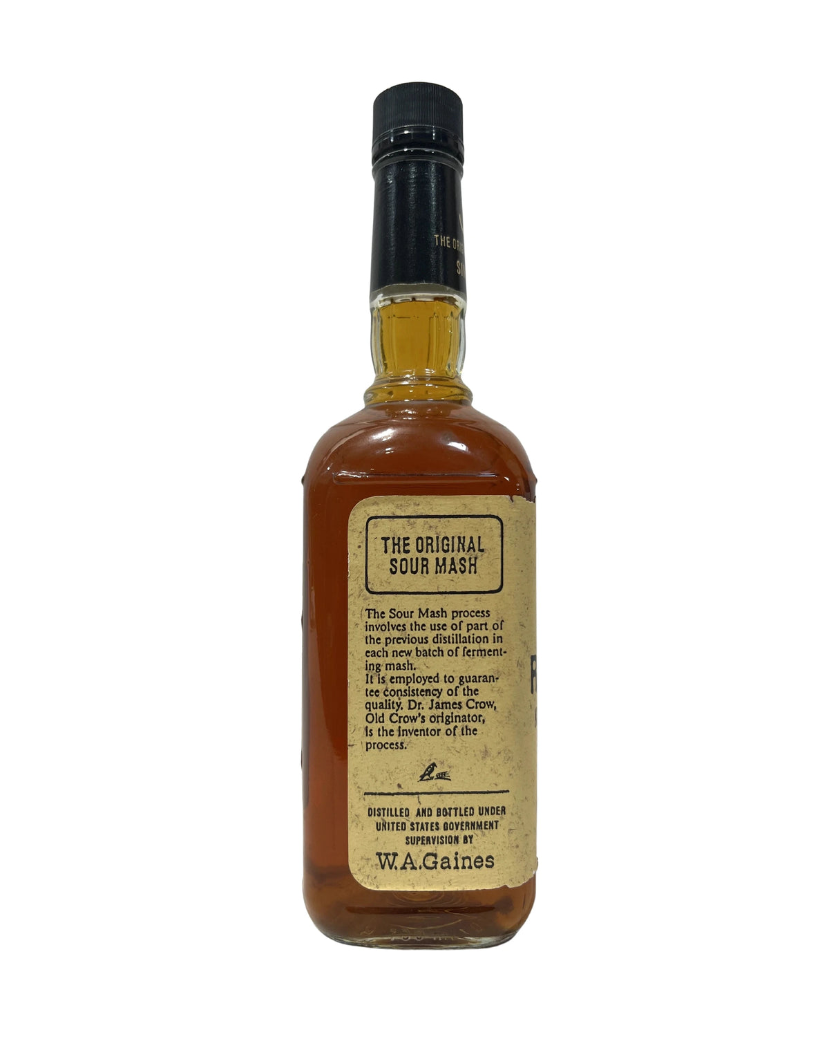 Rolling-K Old Crow 1992 (National Distillers) -bottle detail 1