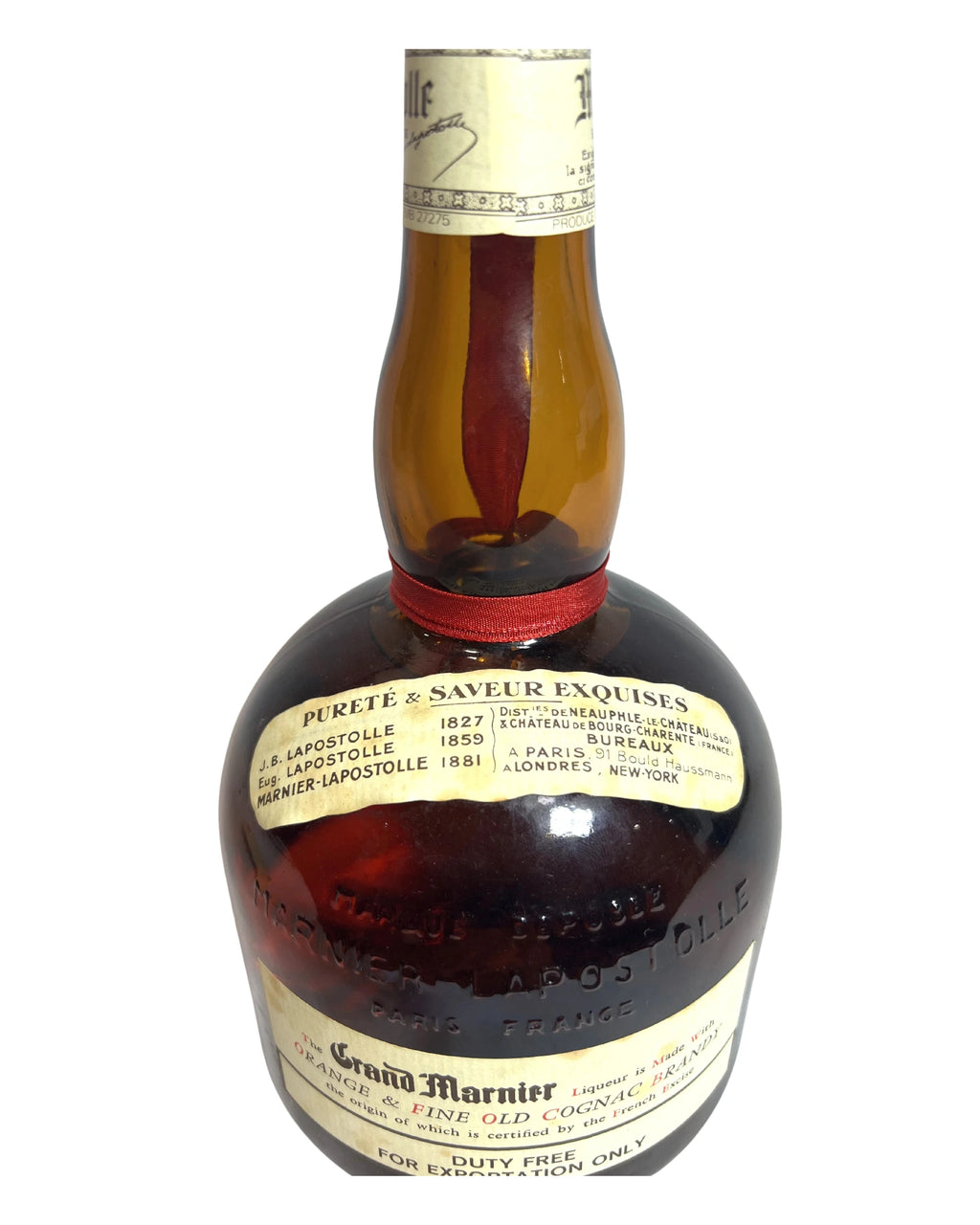 Grand Marnier Cordon Rouge Liqueur 80 Proof 1.0ml -bottle detail 1
