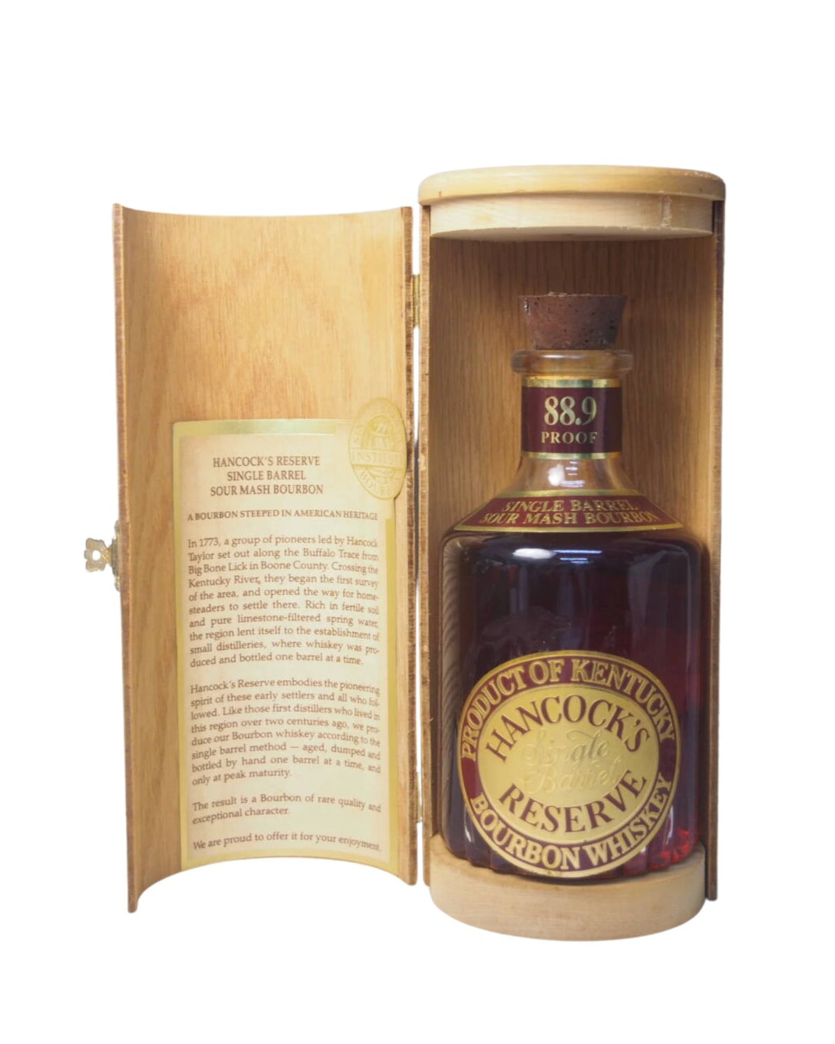 PRE-ARRIVAL Hancock's Single Barrel Reserve 1990's 88.9 Proof 750ml (comes in 2–3 weeks)