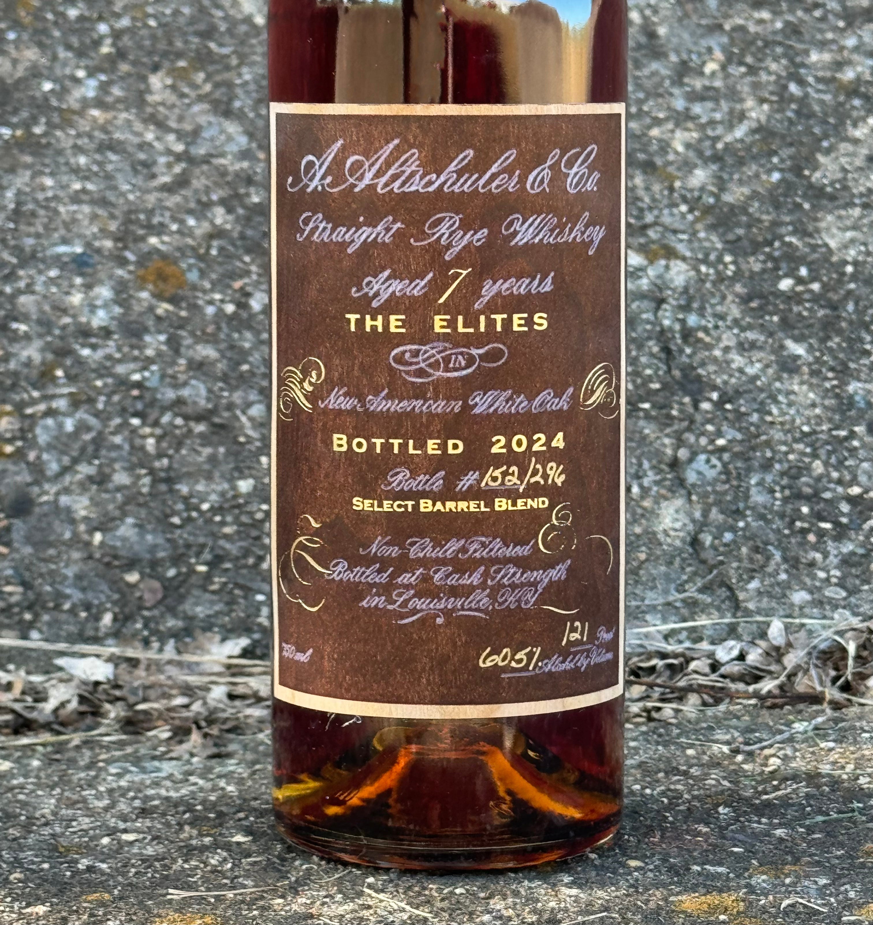 A. Altschuler & Co. "The Elites" Rye 121 proof