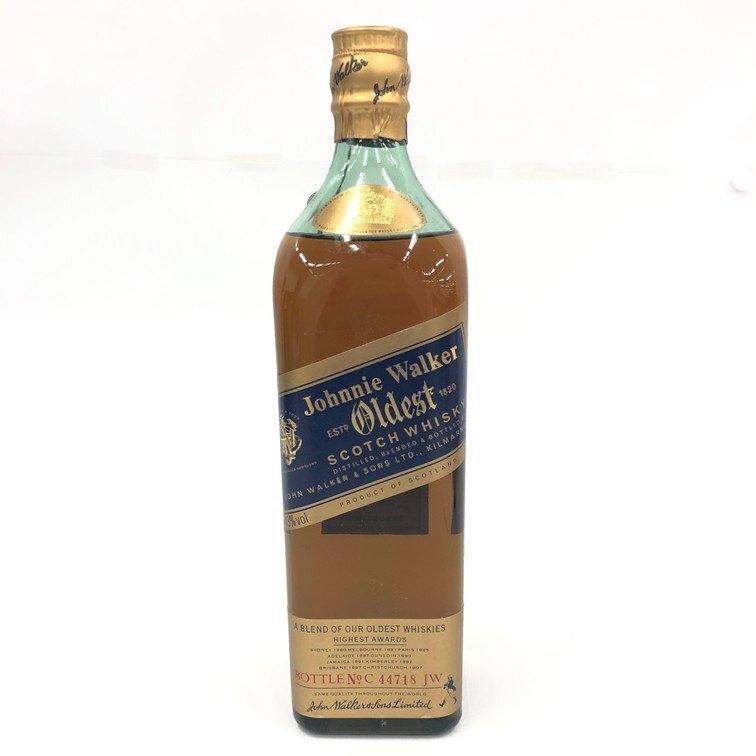 Johnnie Walker Oldest, 1990's predecessor to Blue Label with box