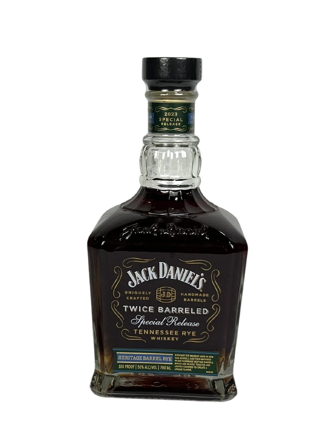 Jack Daniel's Twice Barreled Special Release Tennessee Rye Whiskey -bottle front