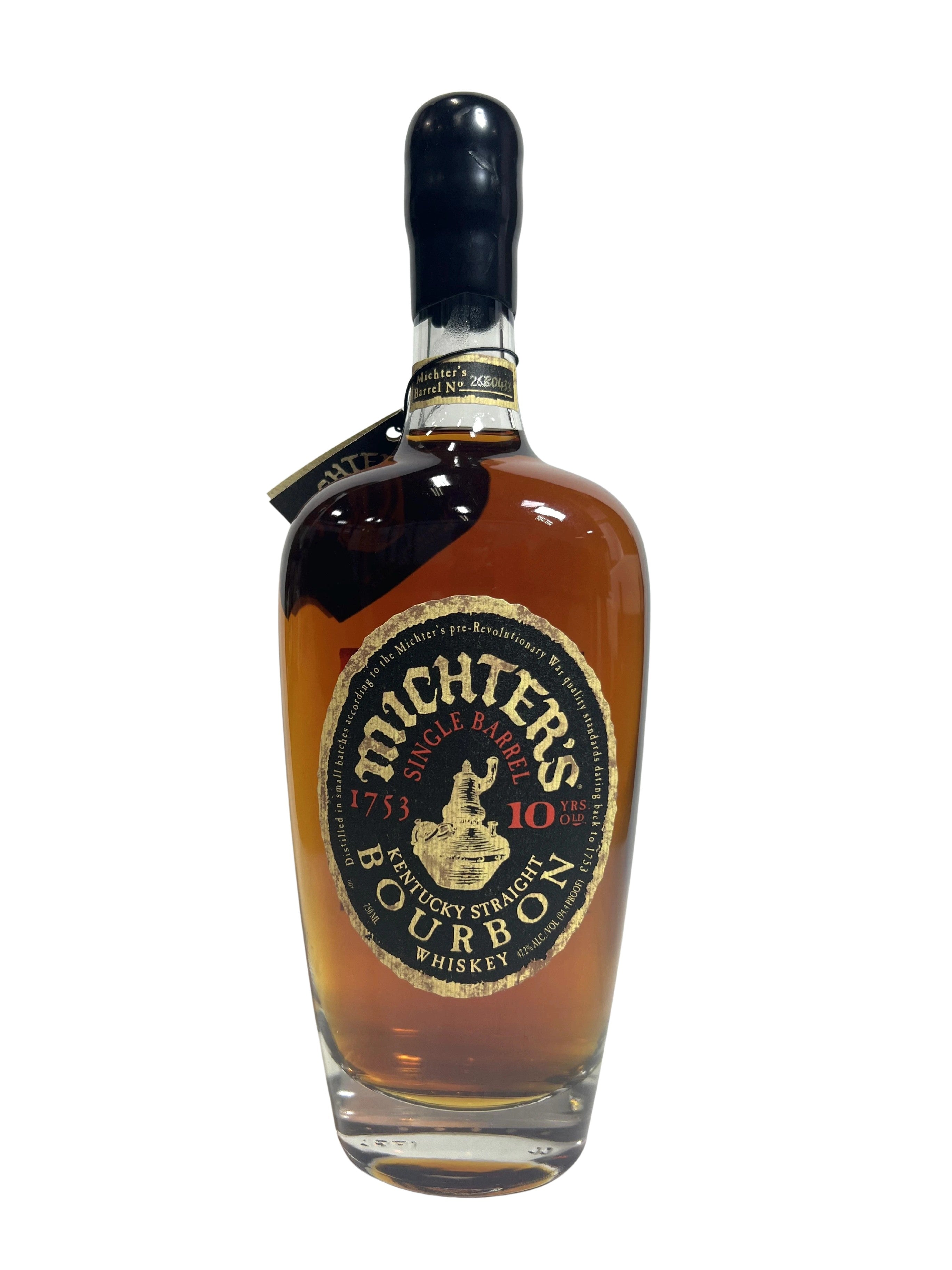 Michter's 10-year Bourbon 2026 Barrel 26B0433 -bottle front