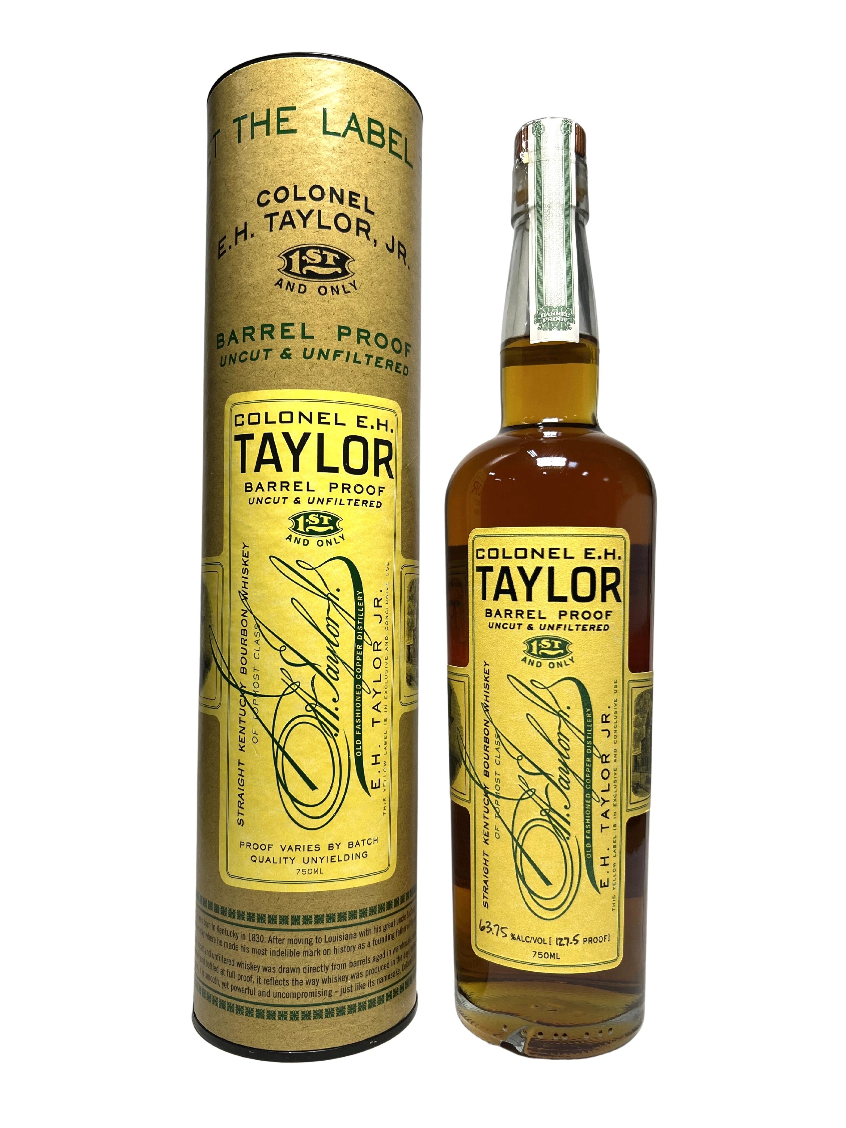 Colonel E.H. Taylor Barrel Proof Bourbon batch 5 2016 -bottle front