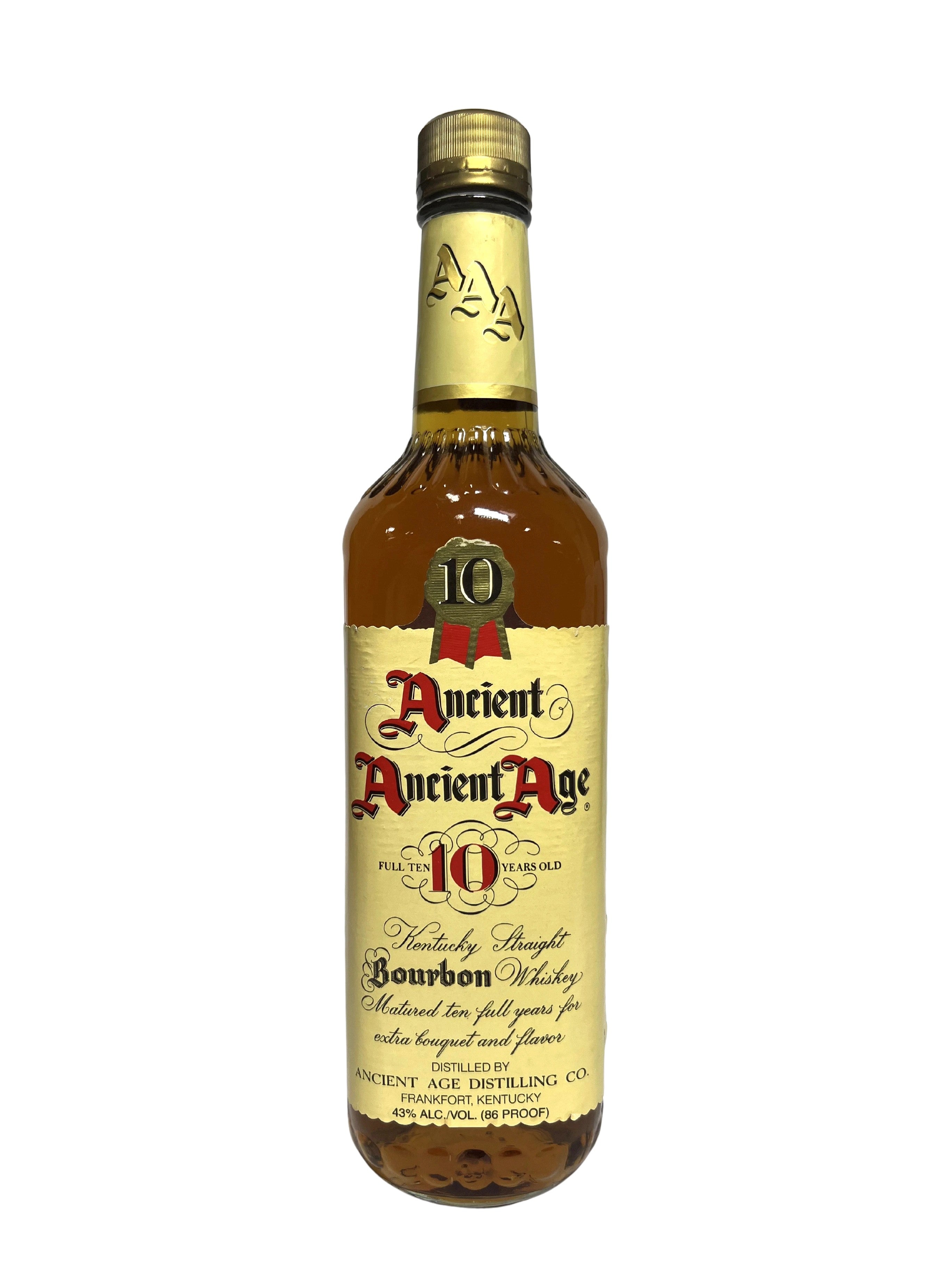 Ancient Ancient Age 10 Year Old Kentucky Straight Bourbon Whiskey 1998 -bottle front