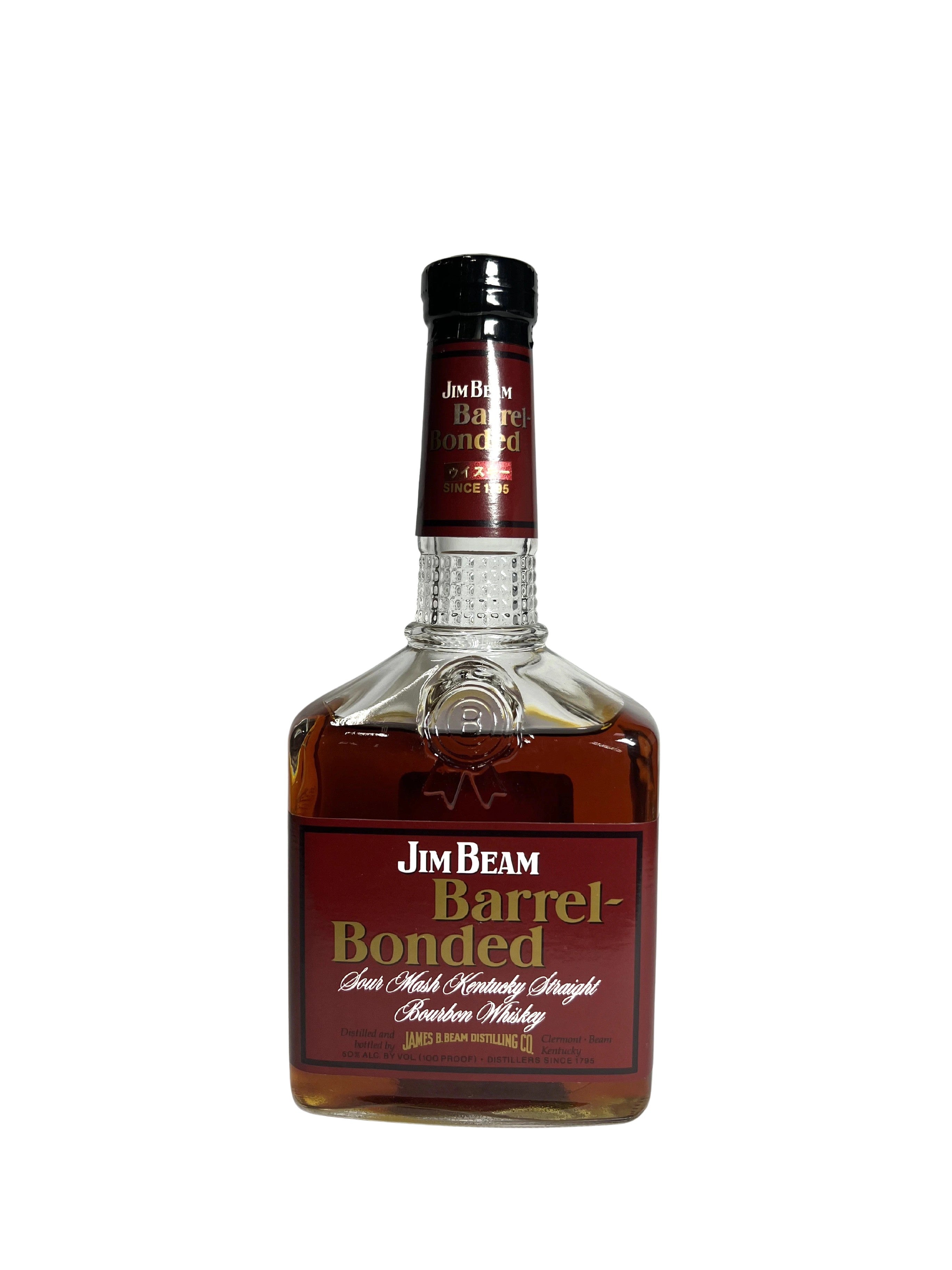 Jim Beam Barrel-Bonded 100 proof 1992 -bottle front