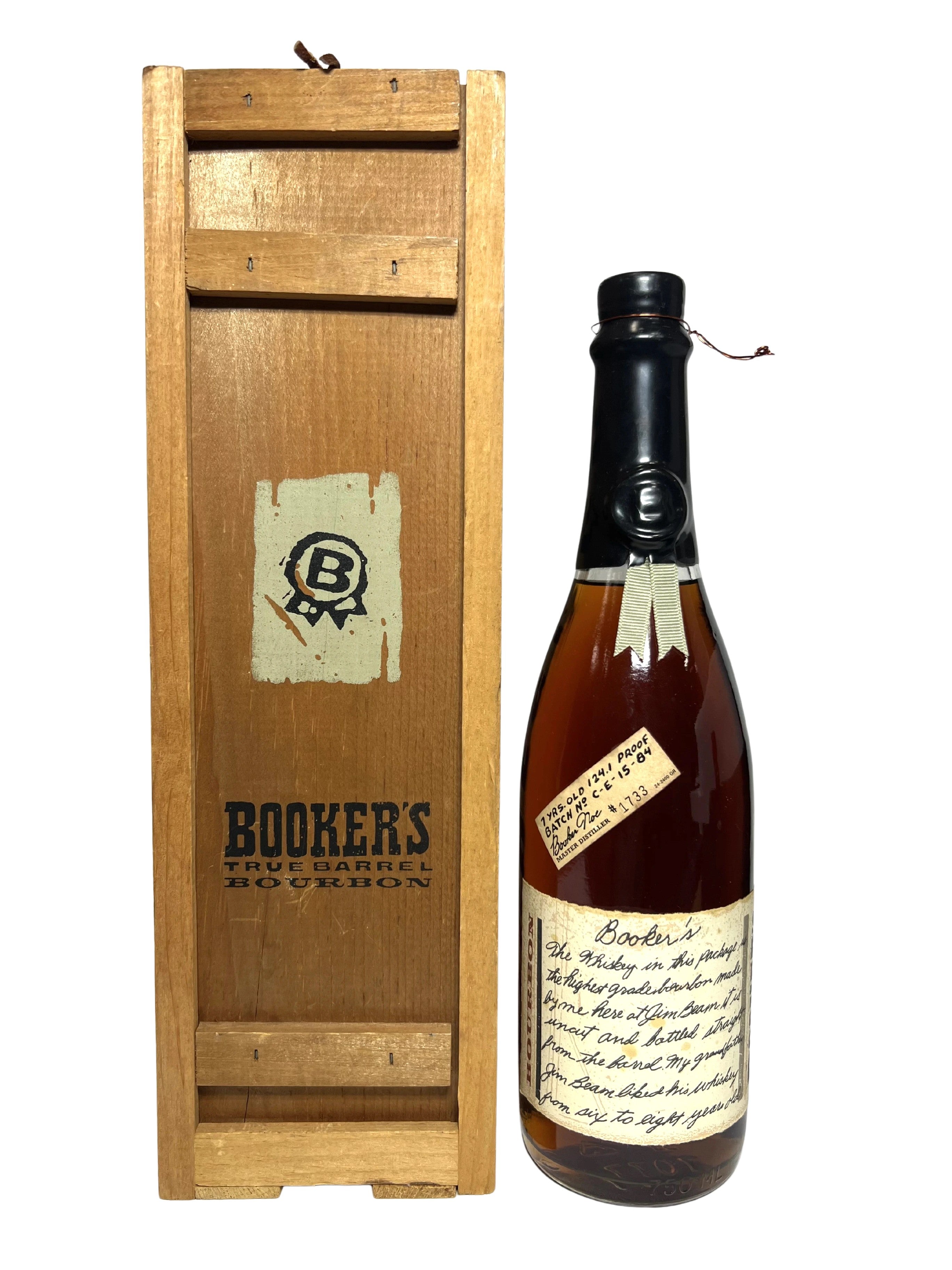 Booker's Black Wax 1984 -bottle front