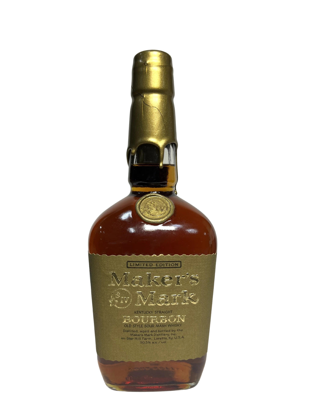 Maker's Mark Gold Wax 1994 -bottle front