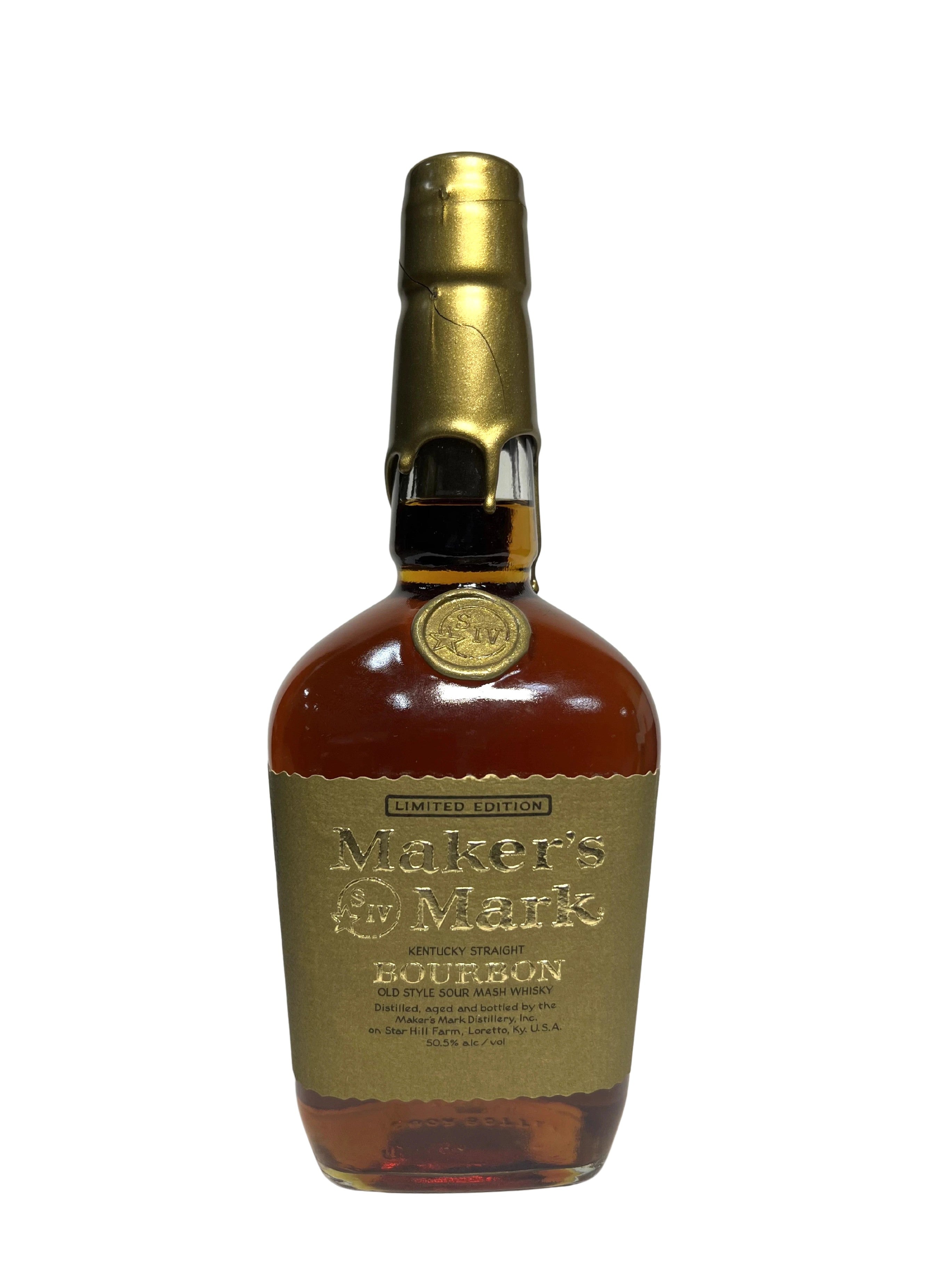 Maker's Mark Gold Wax 1994 -bottle front
