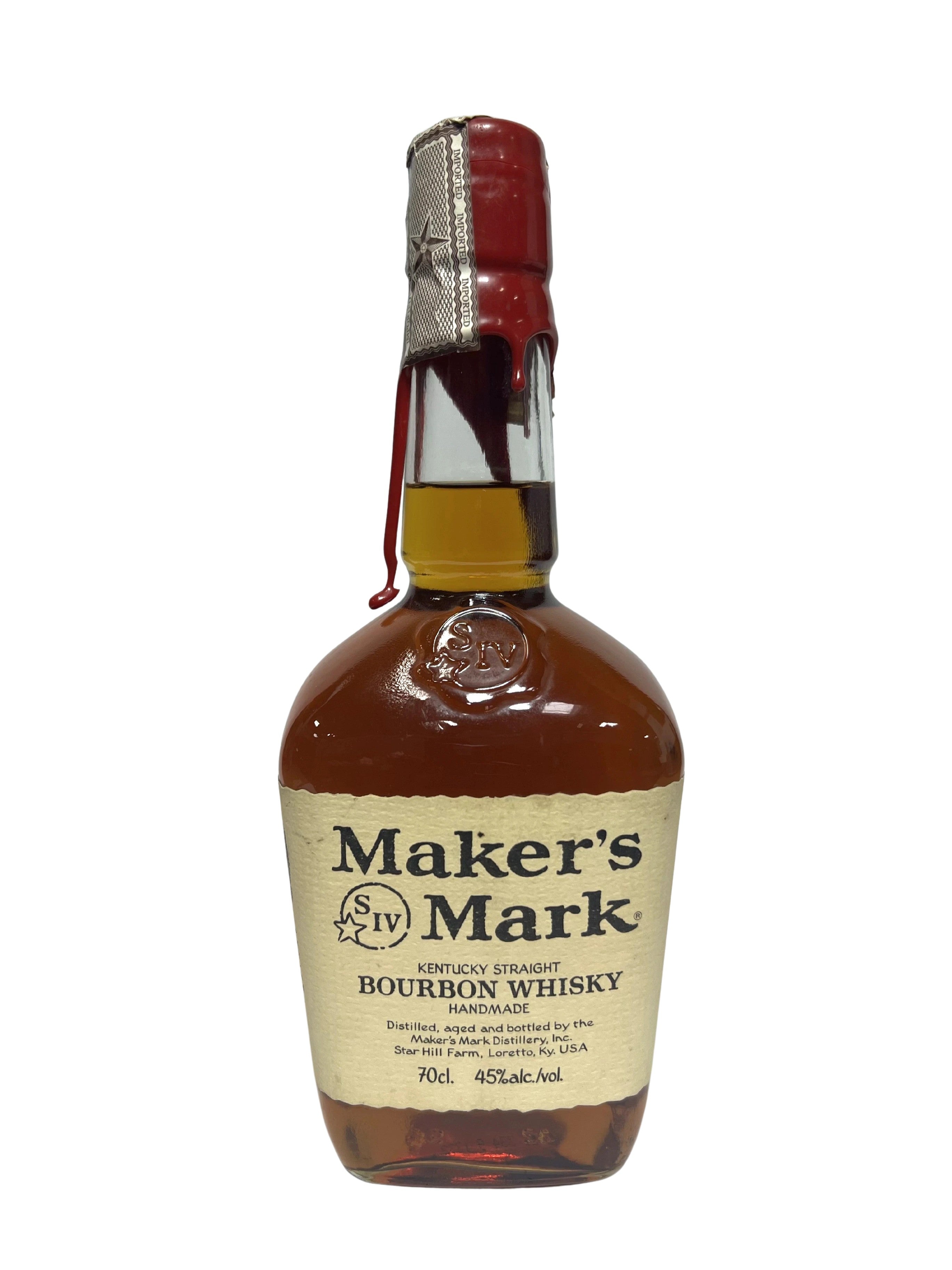 Maker's Mark Red Wax 1999 -bottle front