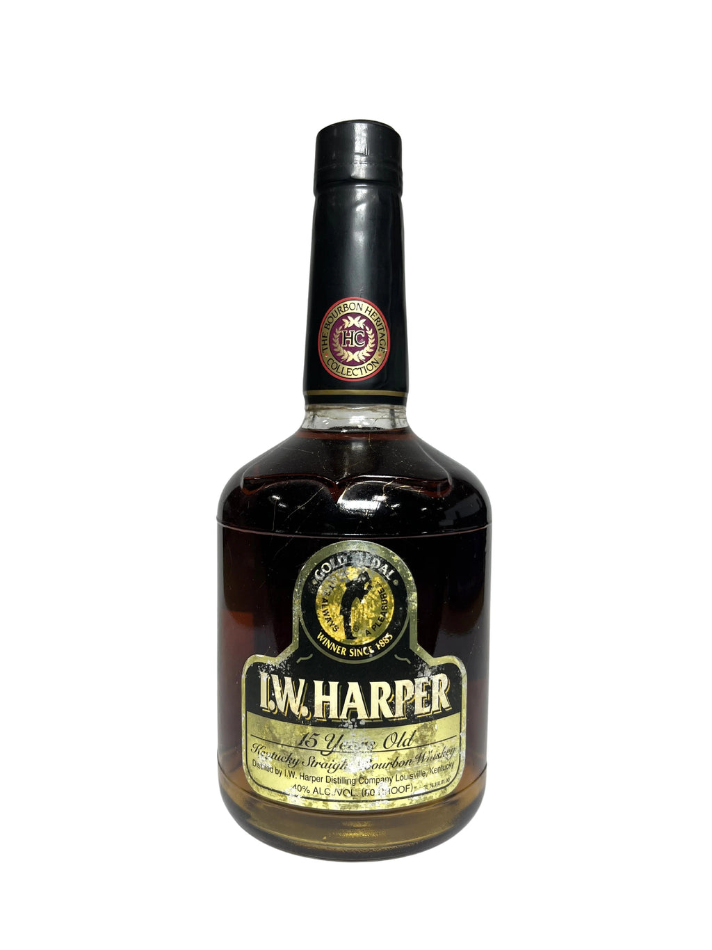 I.W. Harper 15 Year Old Kentucky Straight Bourbon Whiskey 1996 -bottle front