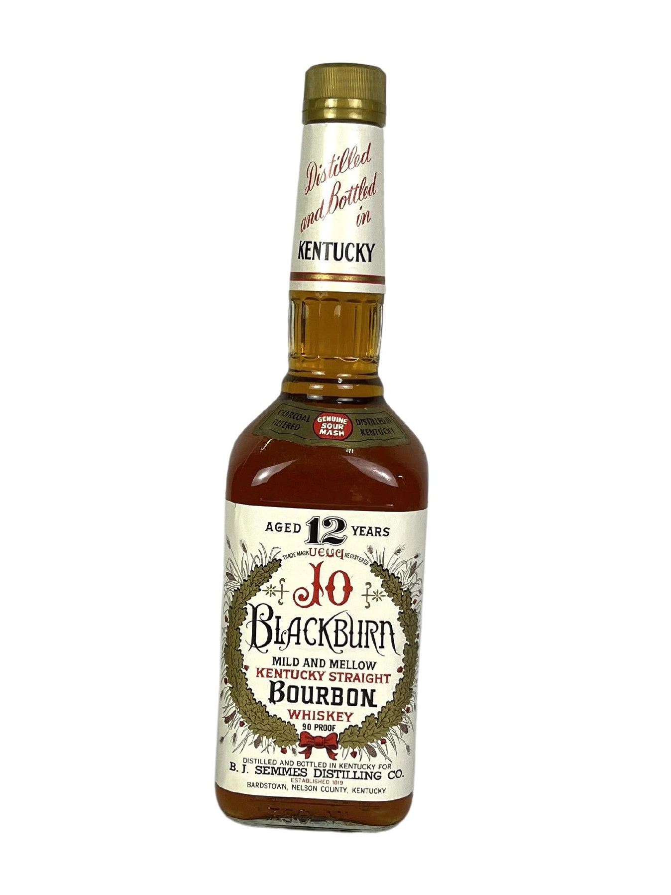 Jo Blackburn 12-year 1999 (pre-fire) -bottle front