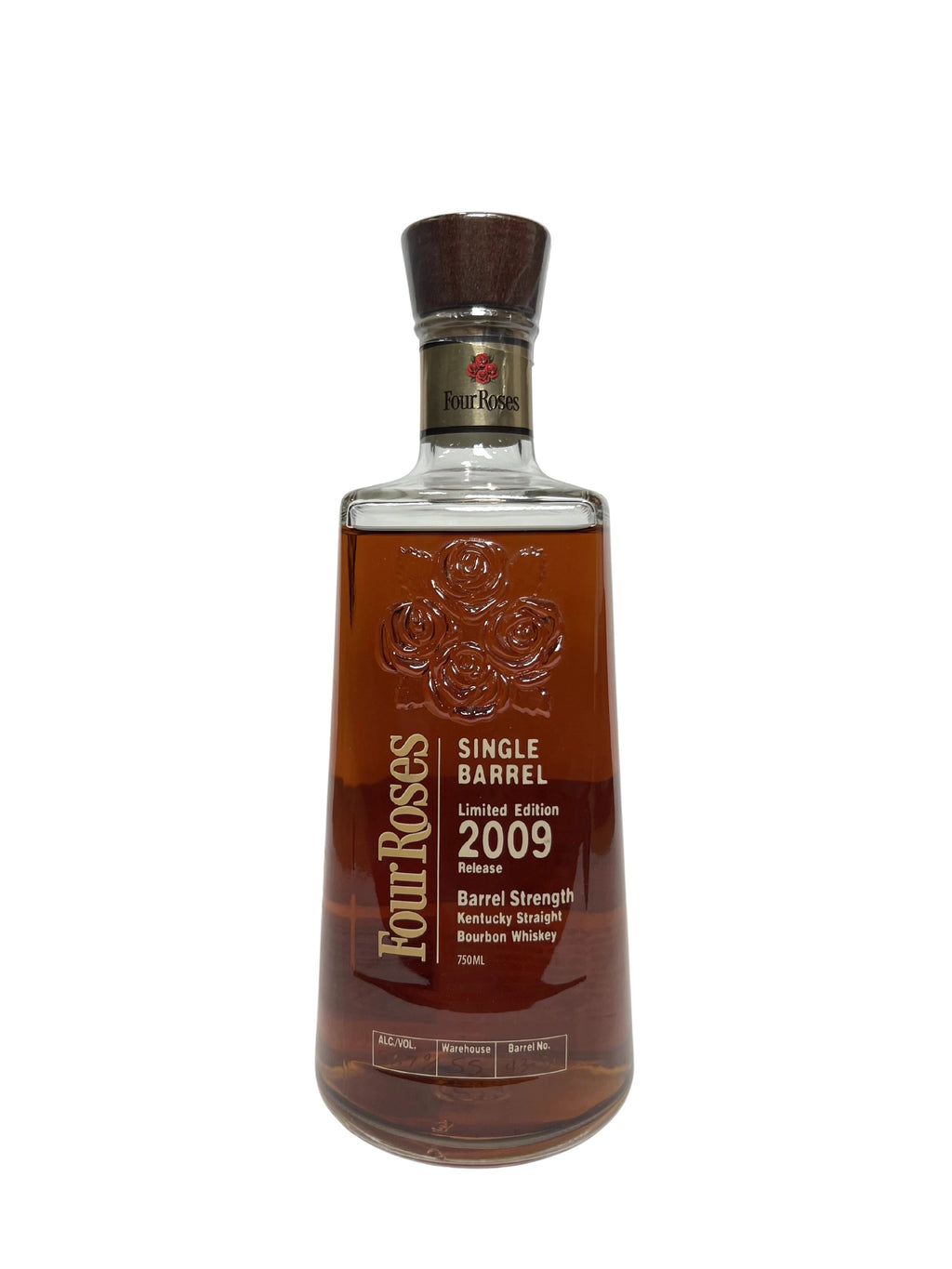 Four Roses Single Barrel Limited Edition 2009 Release Barrel Strength Kentucky Straight Bourbon Whiskey 2009 -bottle front